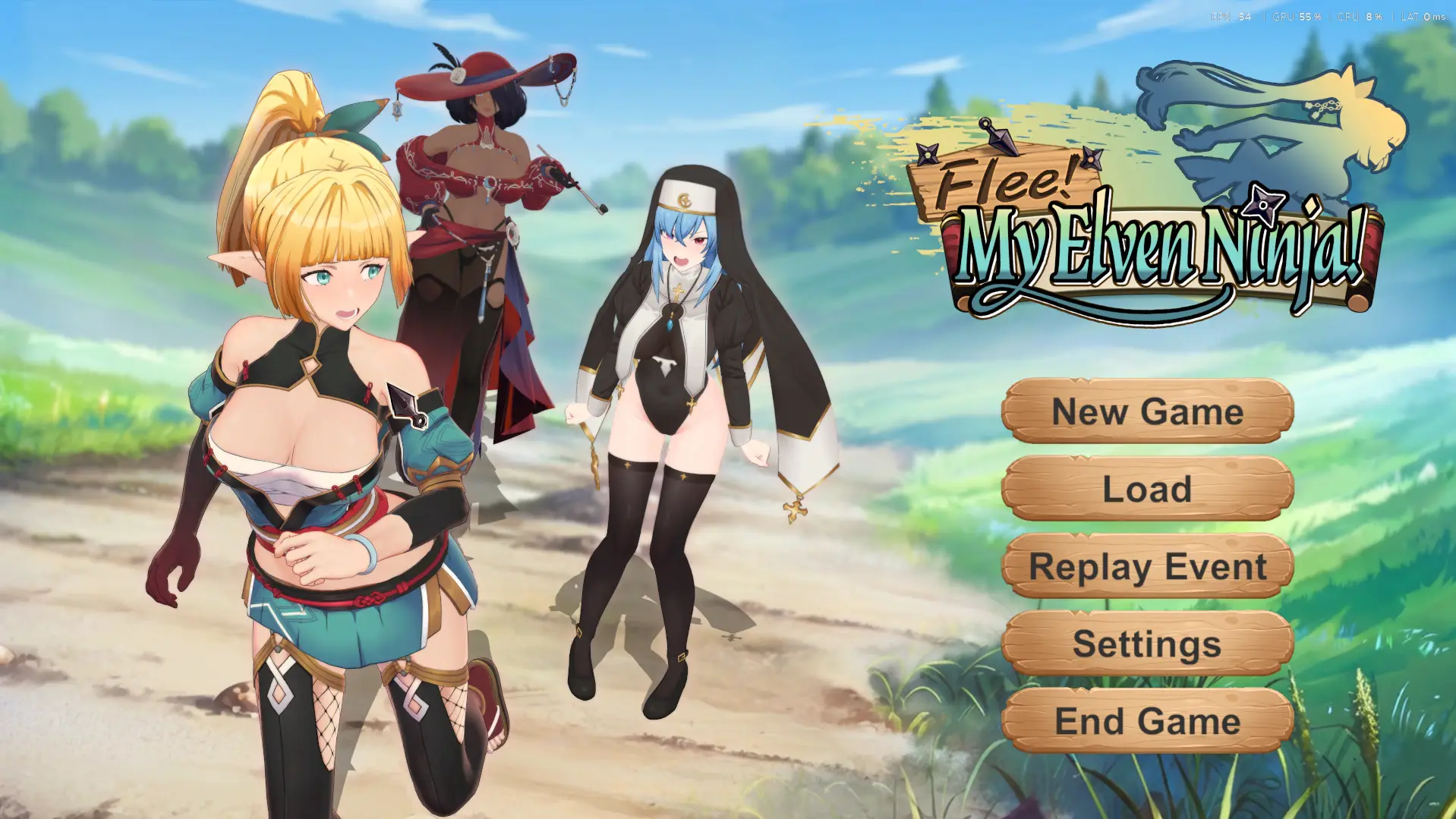 Flee, My Elven Ninja! 3D gameplay screenshot 13 (Ren'Py adult game) by Barance Studio – free download