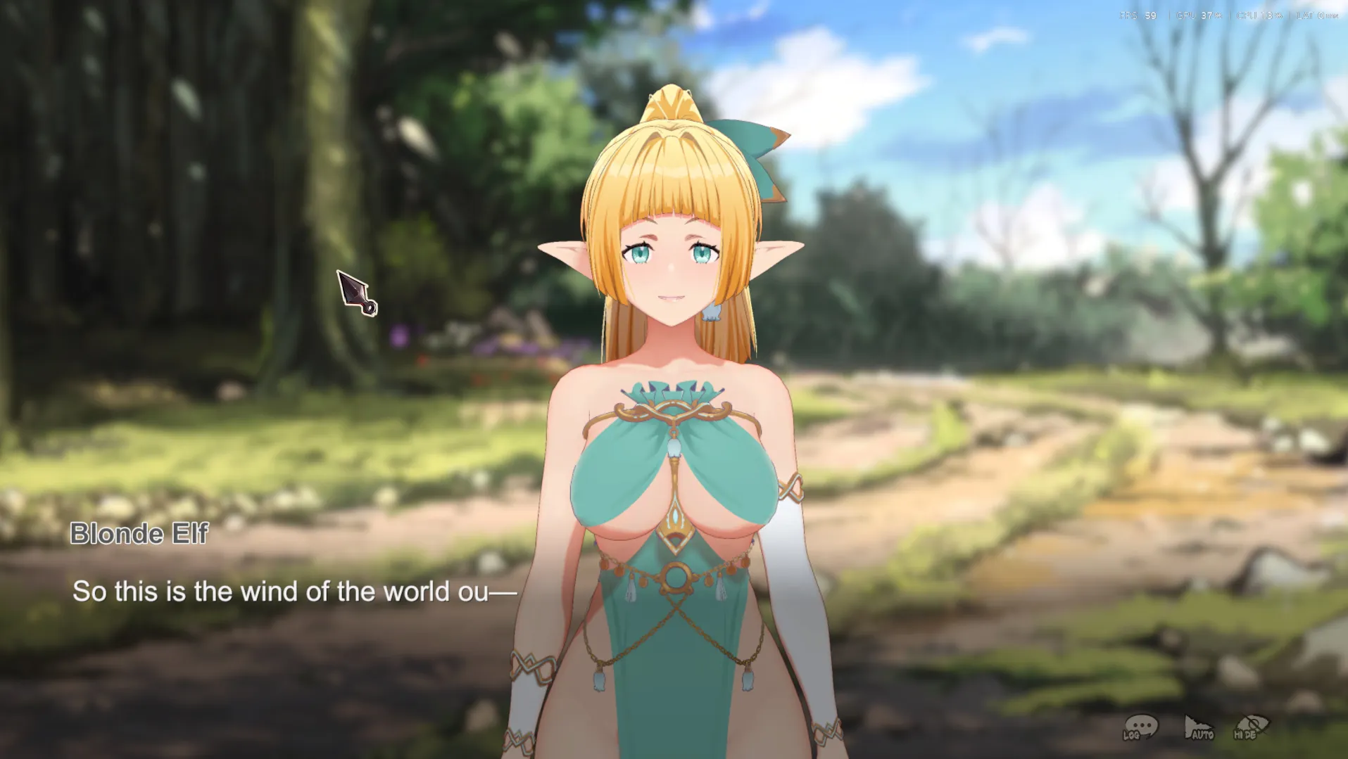 Flee, My Elven Ninja! 3D gameplay screenshot 14 (Ren'Py adult game) by Barance Studio – free download