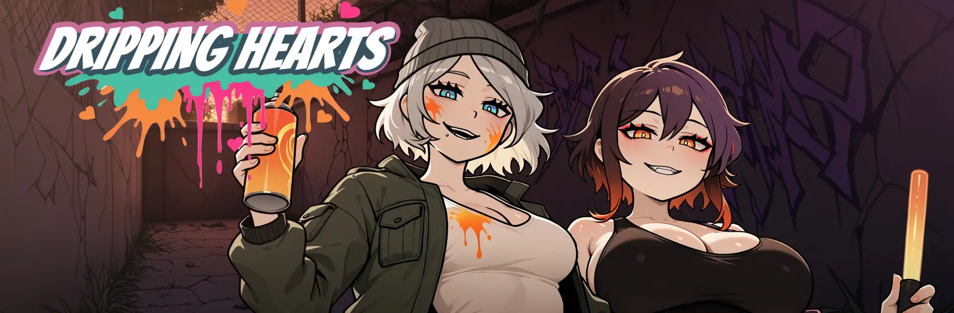 Dripping Hearts gameplay screenshot 1 (Ren'Py adult game) by NoSt4mina – free download