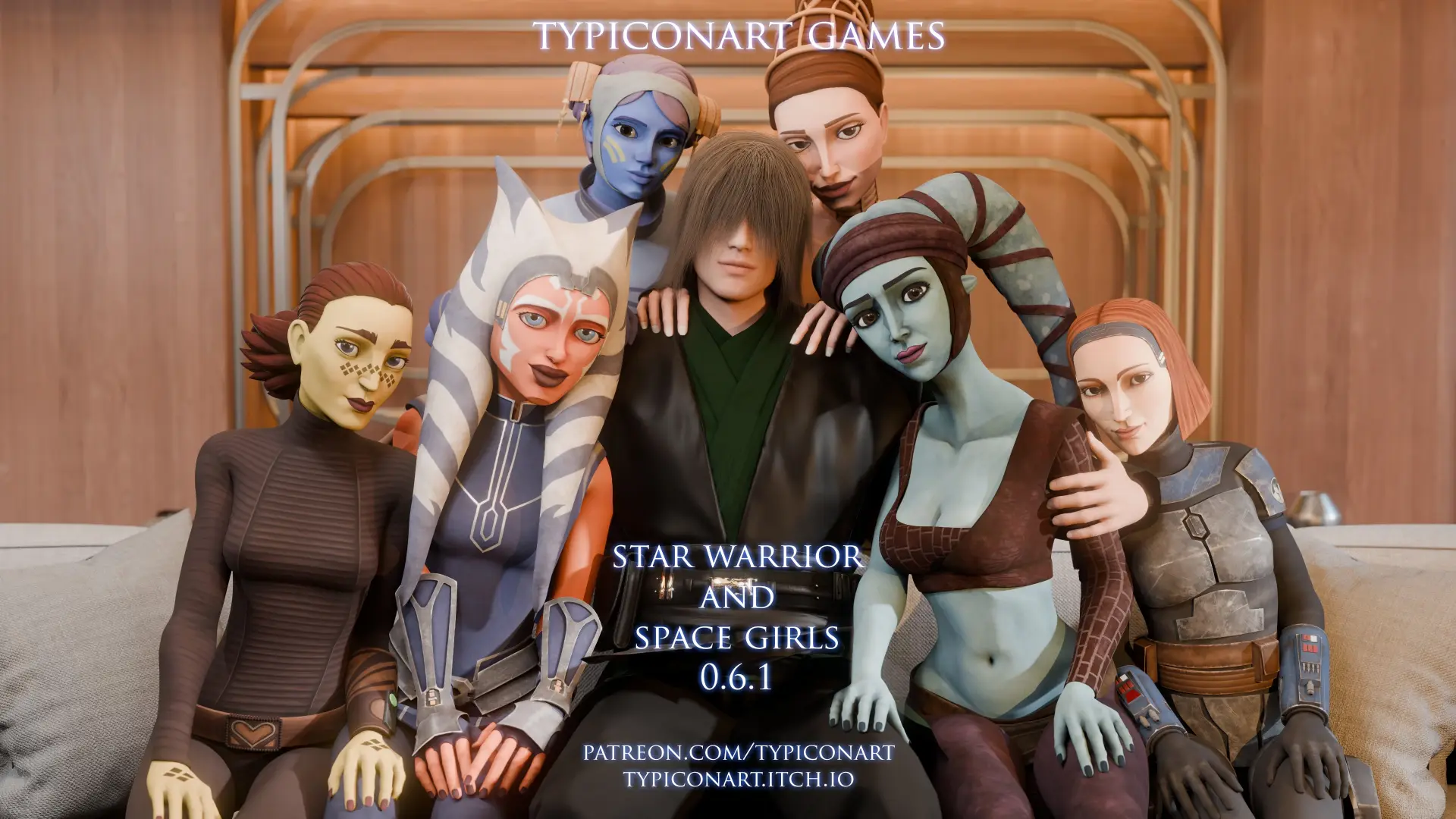 Star Warrior and Space Girls cover 0.6.1 – Ren'Py adult game by Typiconart free download