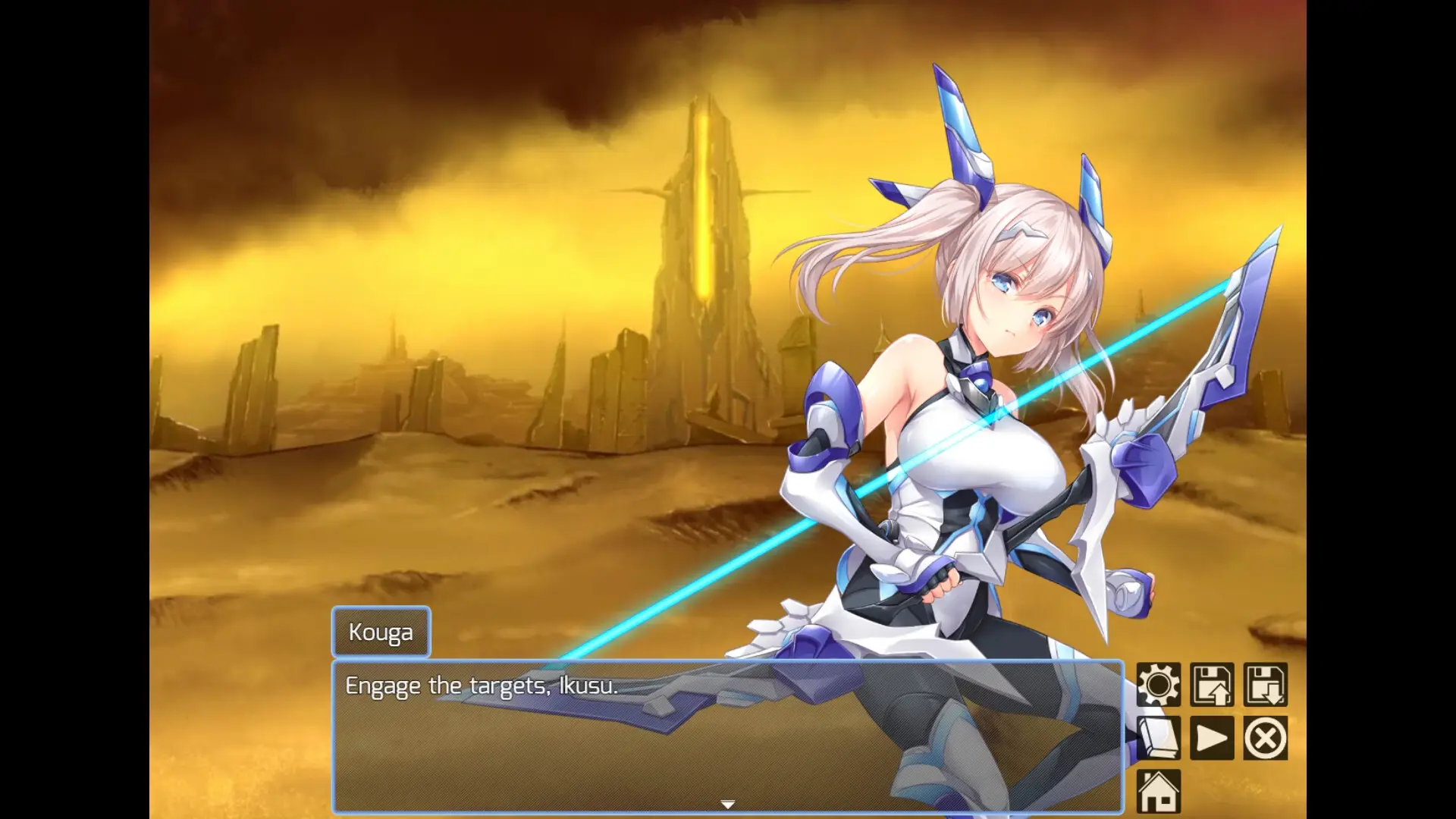 Radiance of Annihilation -Disorder Eclipse- gameplay screenshot 6 (Ren'Py adult game) by Courreges Accel – free download