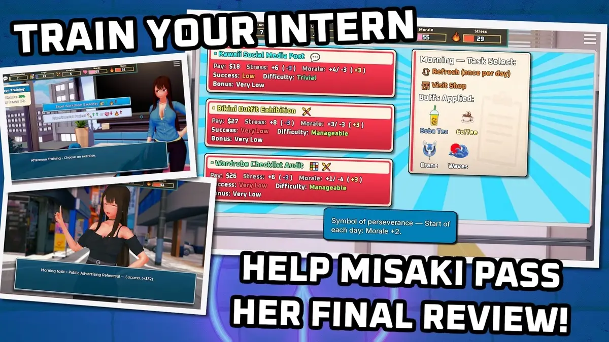 Mandatory Manager gameplay screenshot 2 (Ren'Py adult game) by Kana – free download