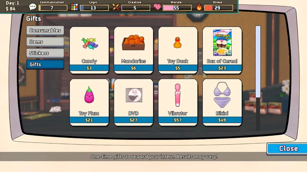 Mandatory Manager gameplay screenshot 7 (Ren'Py adult game) by Kana – free download