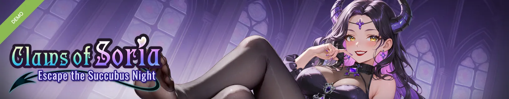 Claws of Soria: Escape the Succubus Night cover Demo – Ren'Py adult game by Byakko MeiMei free download