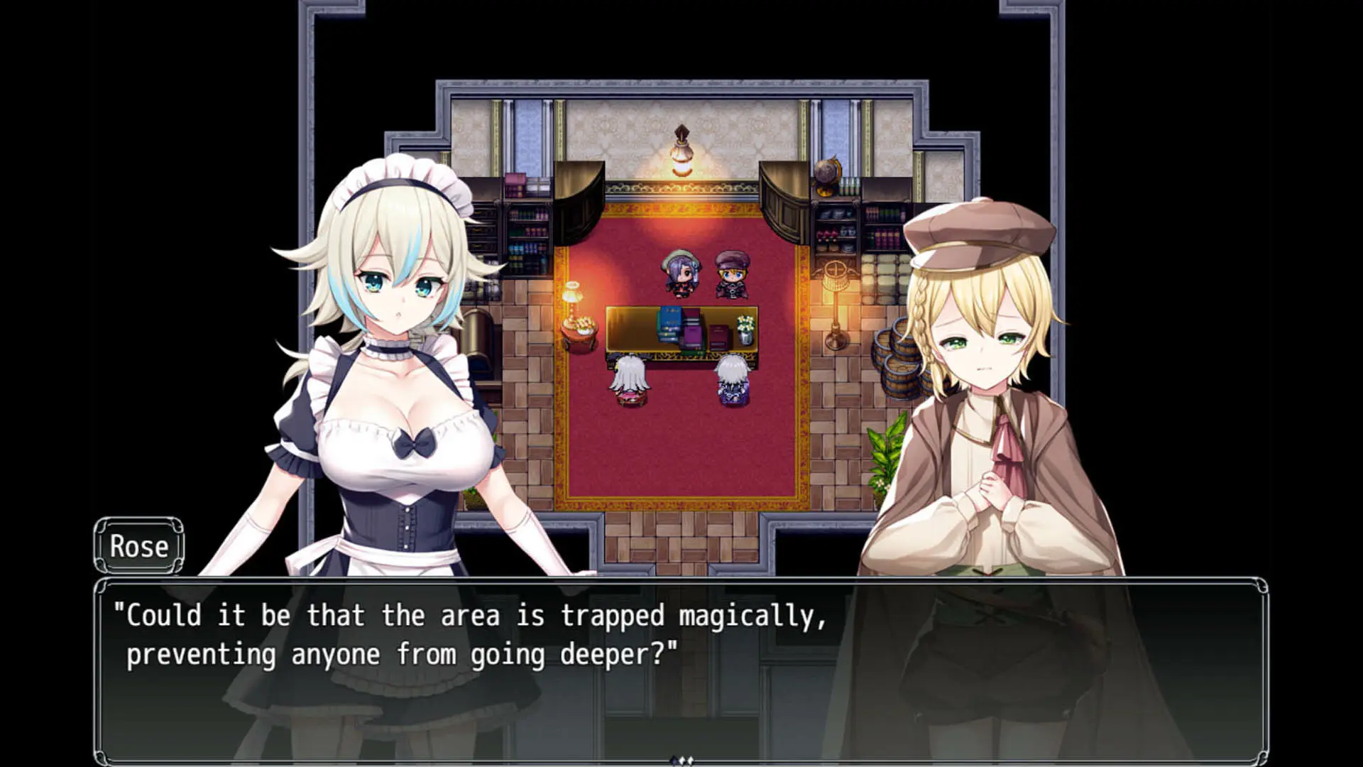 Liz and Rose’s Alchemy Factory gameplay screenshot 1 (Ren'Py adult game) by AQ organization – free download