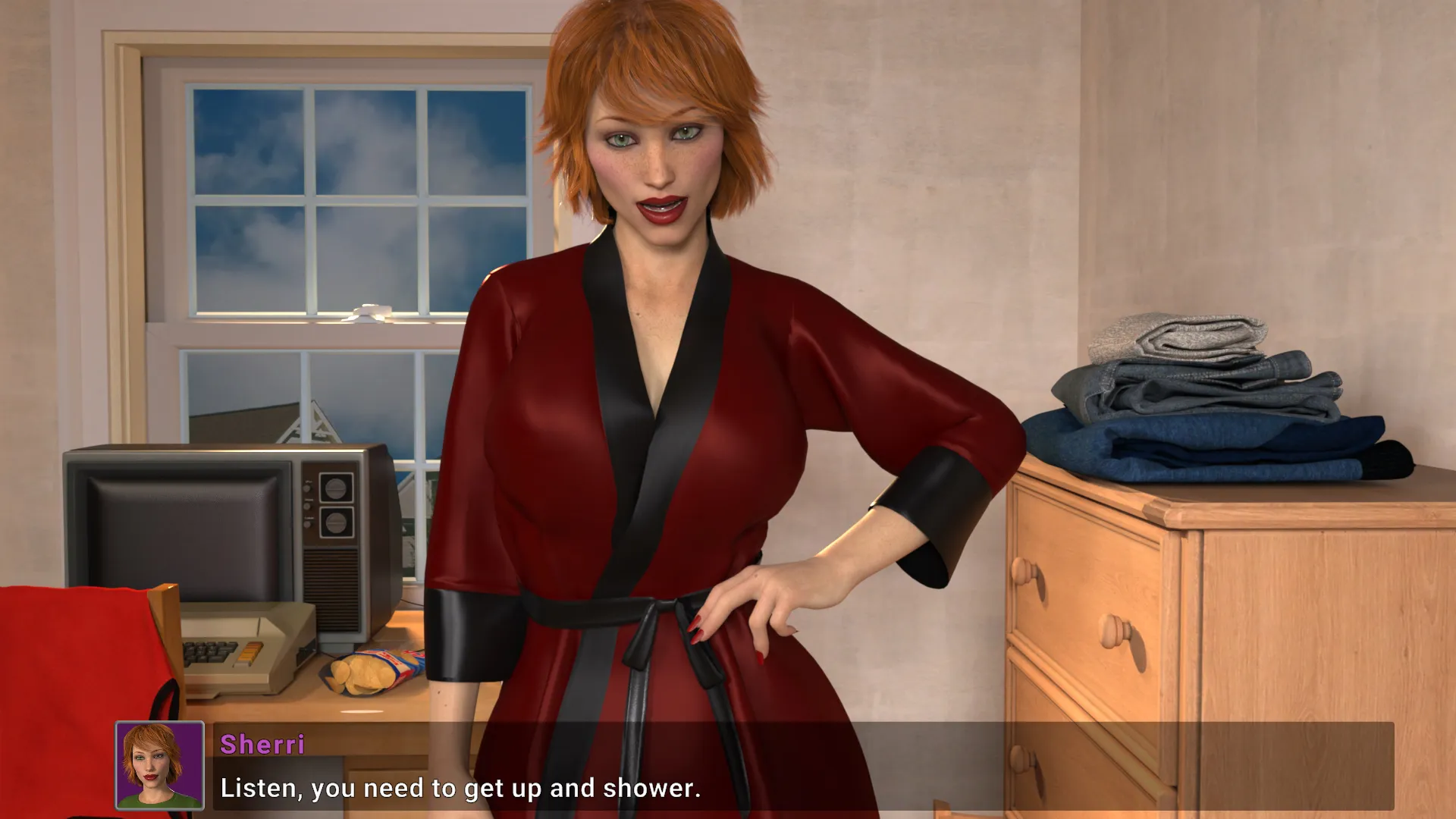 Our Fathers Sins gameplay screenshot 2 (Ren'Py adult game) by Sin Bin Interactive – free download