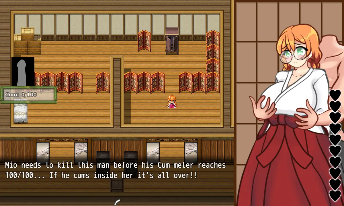 Mommy Milkers Miko gameplay screenshot 5 (Ren'Py adult game) by Azurezero – free download