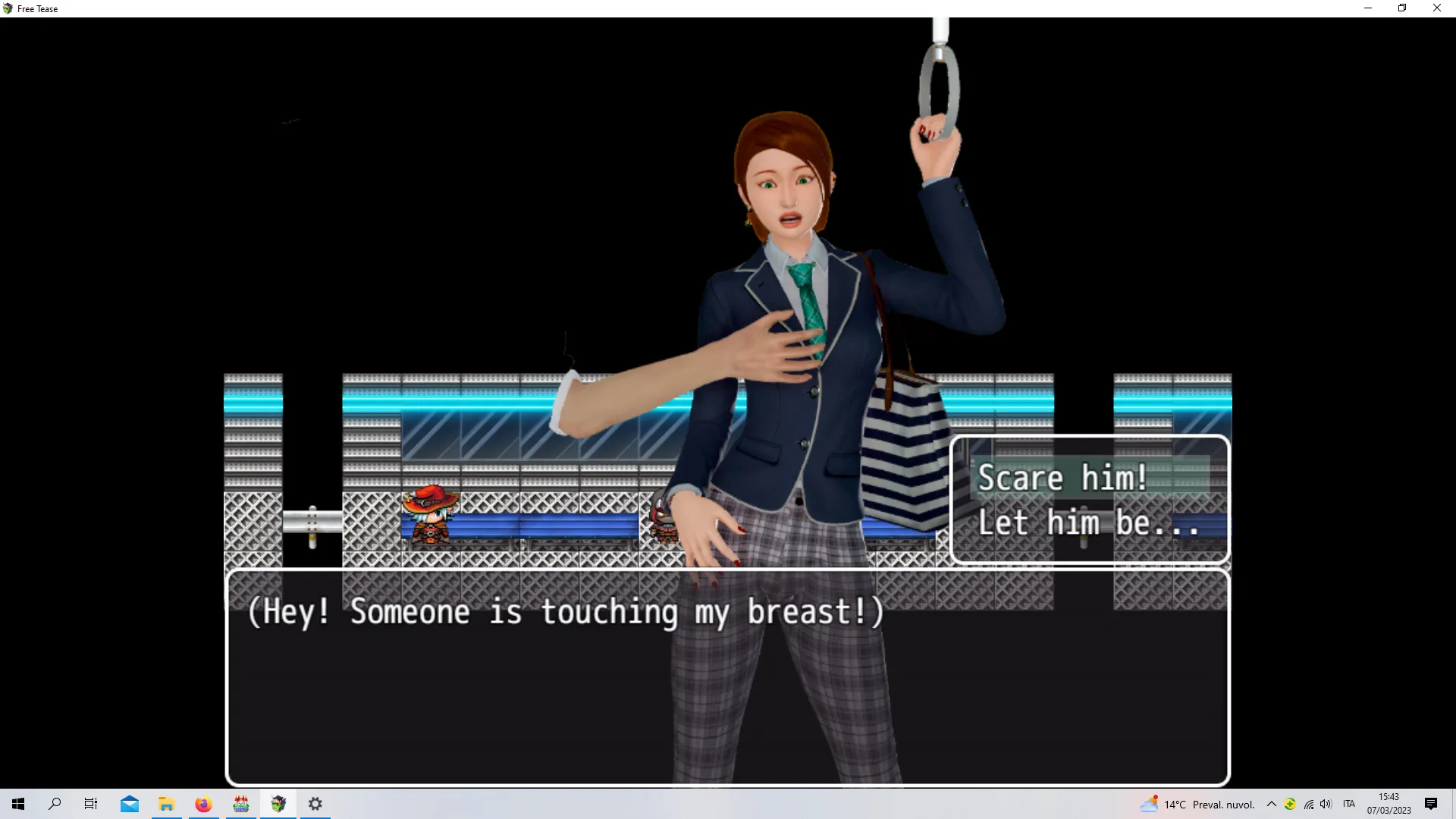 Free Tease gameplay screenshot 16 (Ren'Py adult game) by TheOtherProject – free download