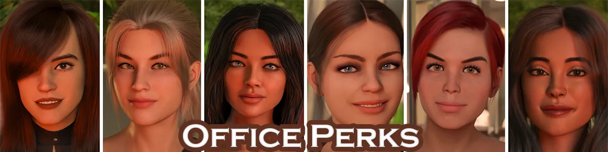Office Perks cover 0.2.4 – Ren'Py adult game by Amomynous Games free download