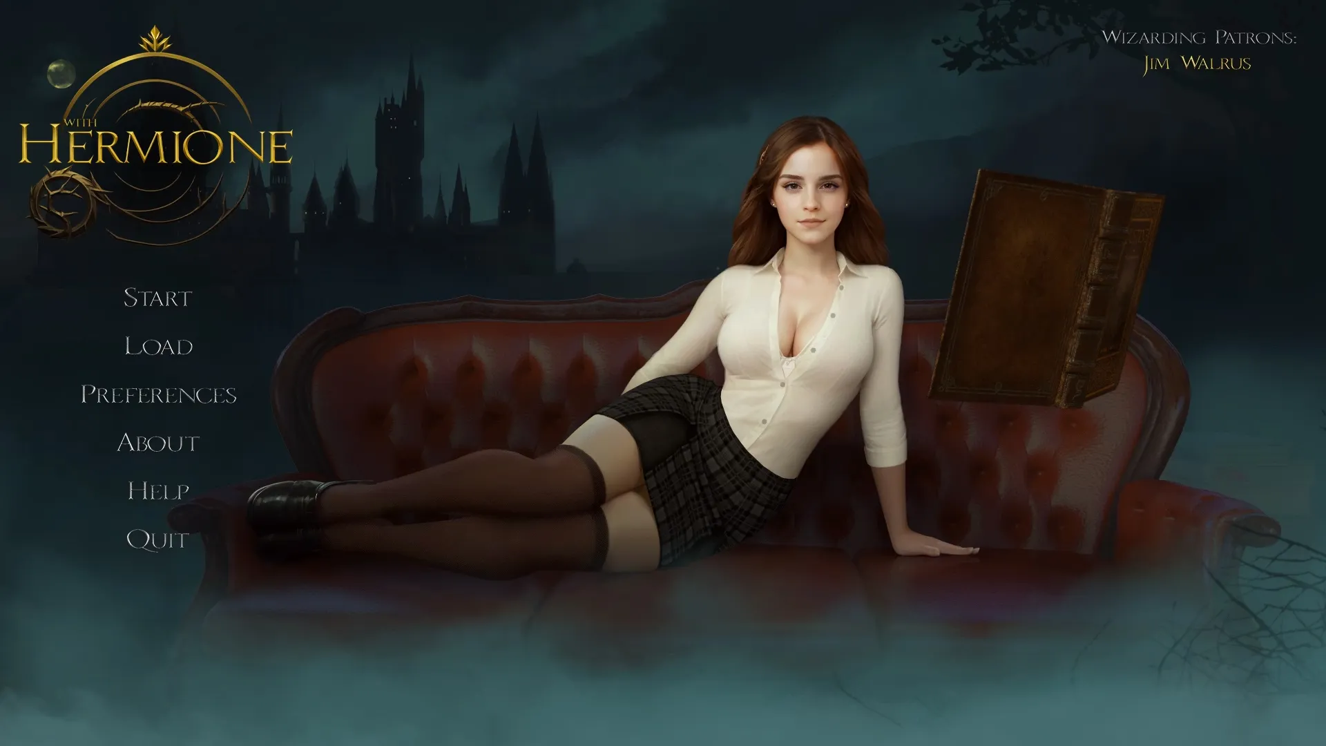 With Hermione gameplay screenshot 3 (Ren'Py adult game) by Telegram – free download