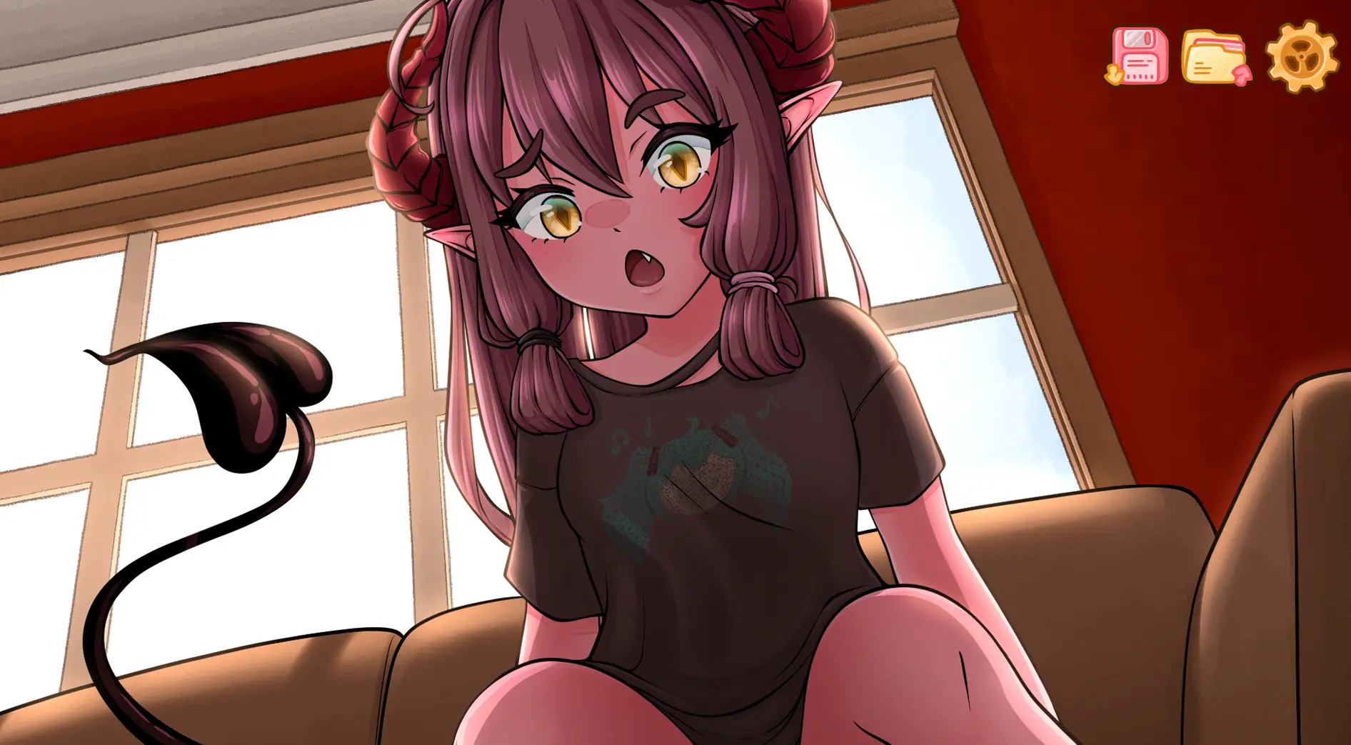 ShoSakyu: The Succubus I Summoned Is a Noob!? gameplay screenshot 2 (Ren'Py adult game) by AshyNyuu – free download