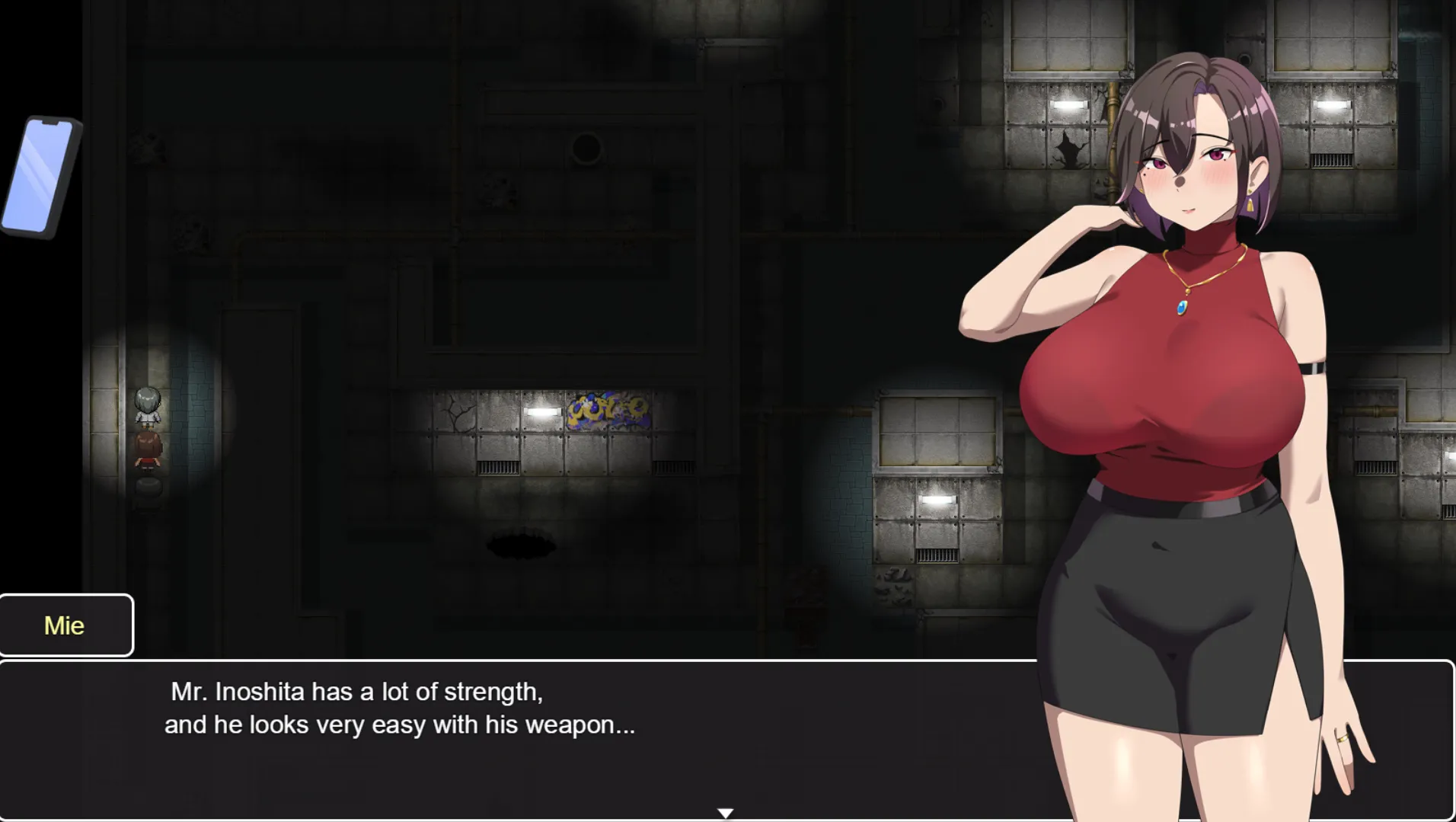 Her Fall in the Last Days gameplay screenshot 2 (Ren'Py adult game) by Lactose Quest – free download