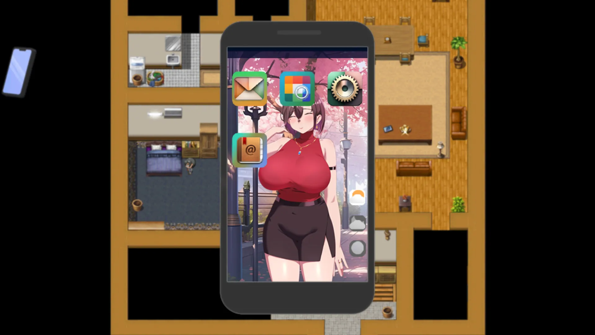 Her Fall in the Last Days gameplay screenshot 4 (Ren'Py adult game) by Lactose Quest – free download