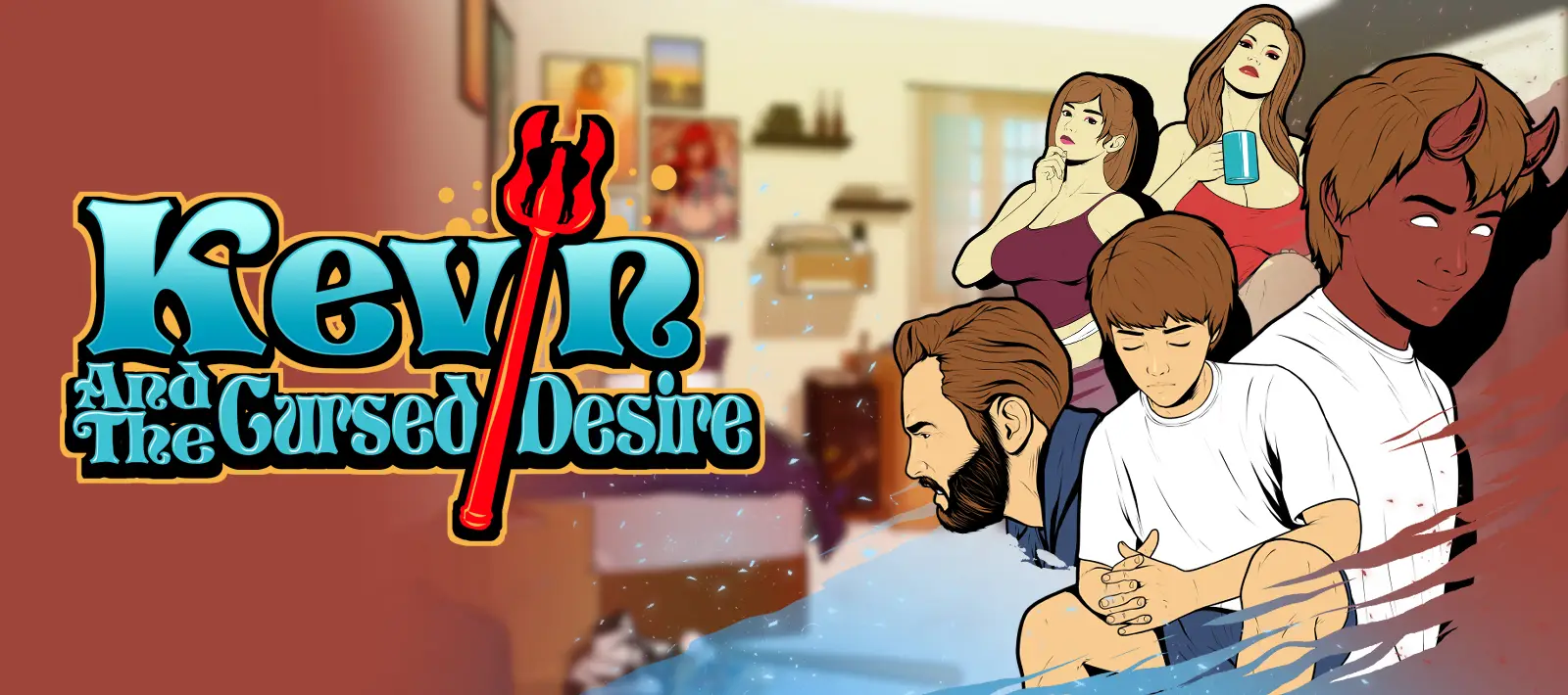 Kevin and the Cursed Desire gameplay screenshot 5 (RPGM adult game) by Nevra Art – free download