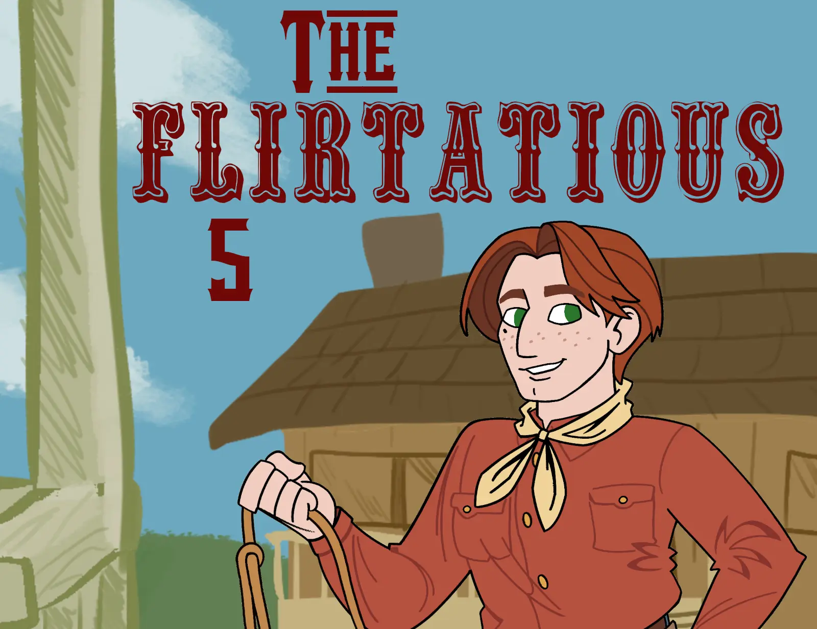 The Flirtatious Five gameplay screenshot 1 (Ren'Py adult game) by Down Bad Smut Games – free download