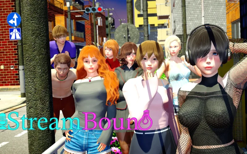 StreamBound cover 1.07a – Ren'Py adult game by D-R-69 free download