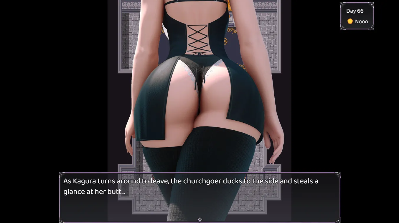 Dark Magician Kagura gameplay screenshot 1 (Ren'Py adult game) by KaguraRPG – free download