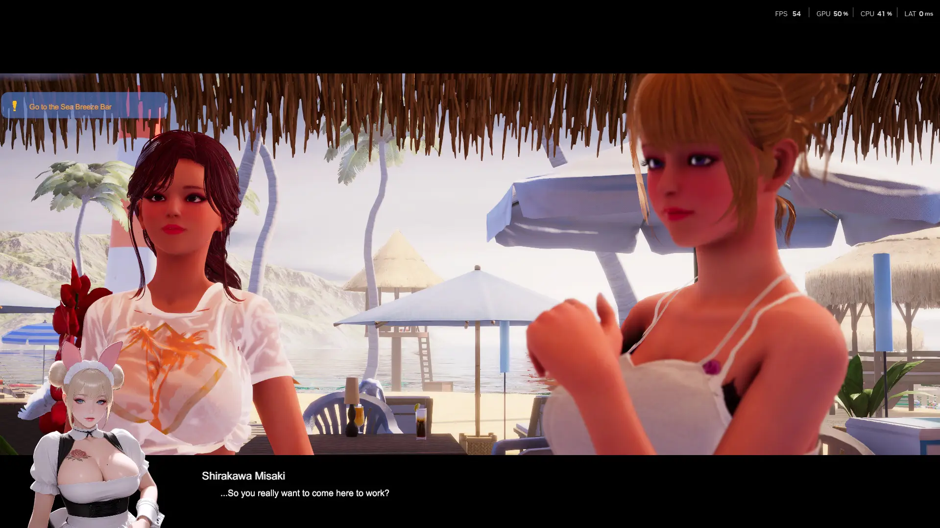 Summer Beach gameplay screenshot 19 (Ren'Py adult game) by Sakura Cat – free download