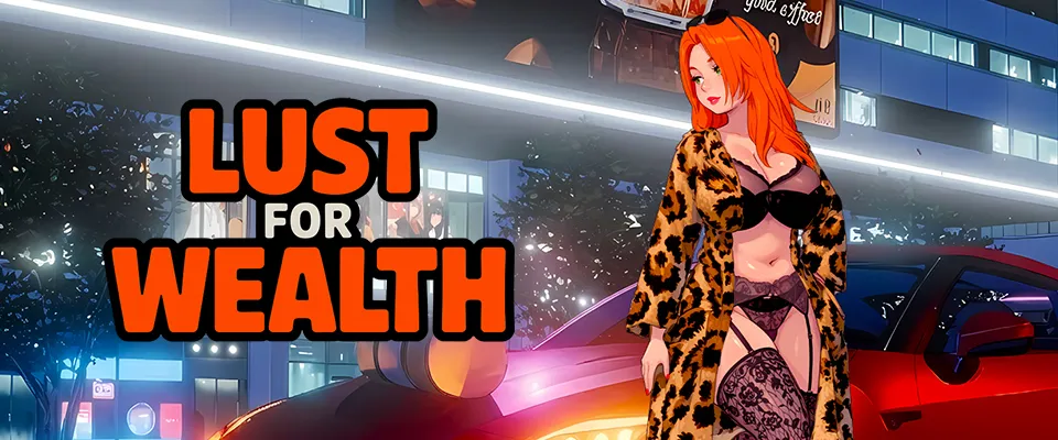 Lust for Wealth gameplay screenshot 1 (Ren'Py adult game) by HotGameDev – free download