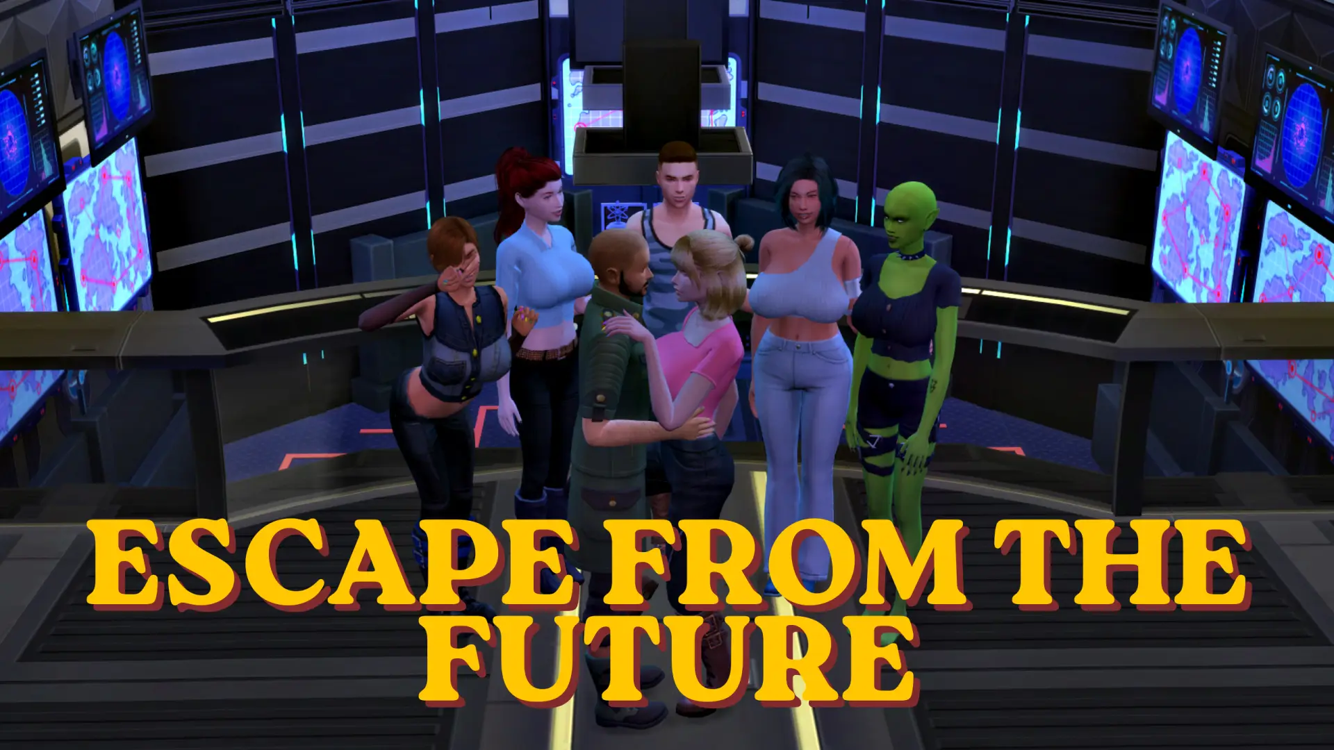 Escape from the Future cover 1.0 - Final – Ren'Py adult game by S18 Games free download