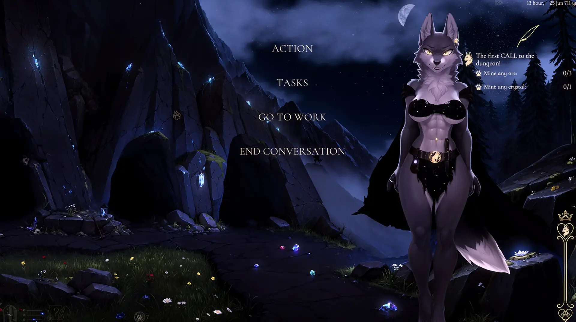 Lucky Kiss gameplay screenshot 1 (Ren'Py adult game) by Randy Fox – free download