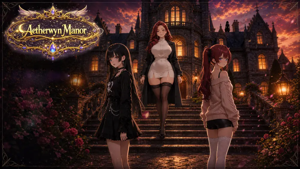 Aetherwyn Manor gameplay screenshot 1 (Ren'Py adult game) by Flameheart Games – free download