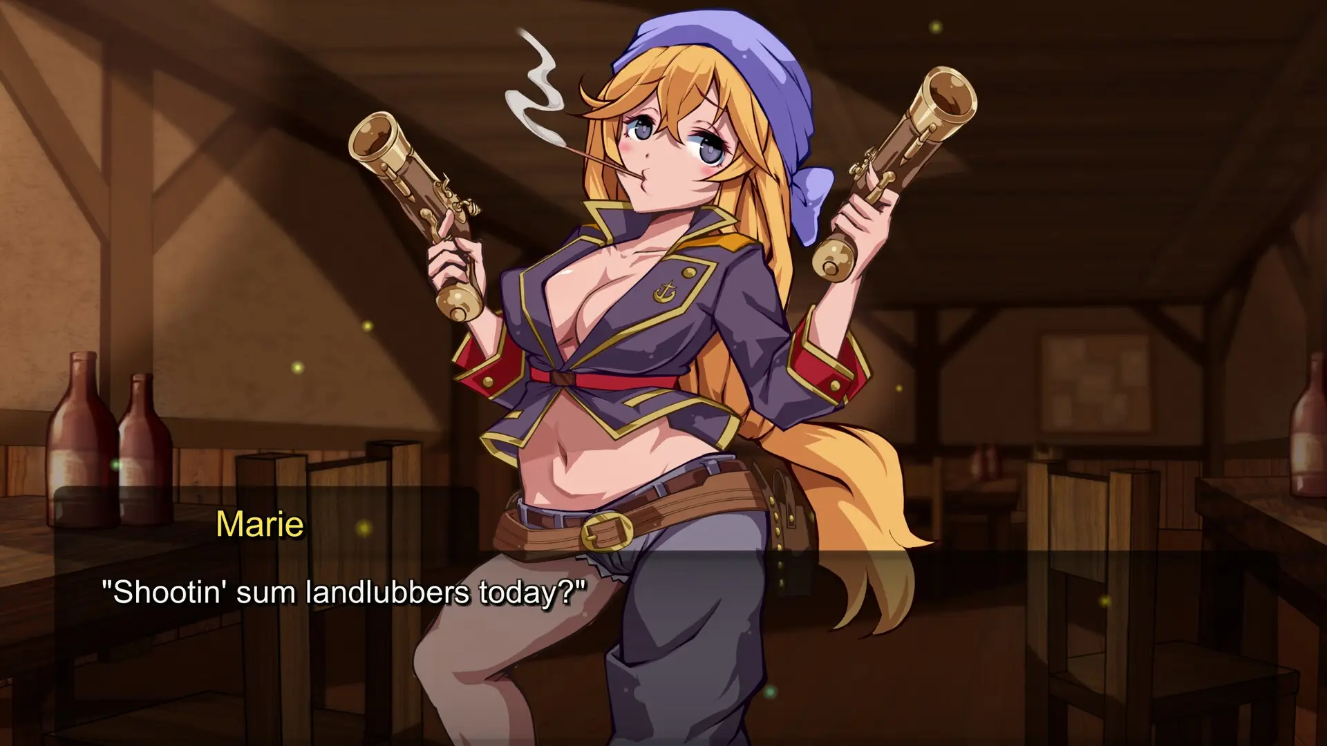 Hentai Pirates Survivors gameplay screenshot 1 (Ren'Py adult game) by Pinky Pads – free download