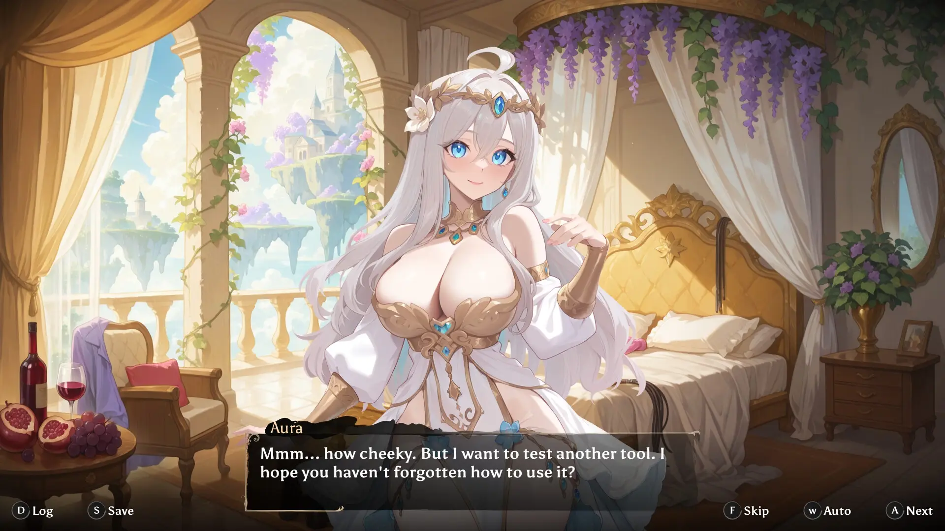 AURA 2: Lust of the Gods gameplay screenshot 5 (Ren'Py adult game) by TopHouse Studio – free download