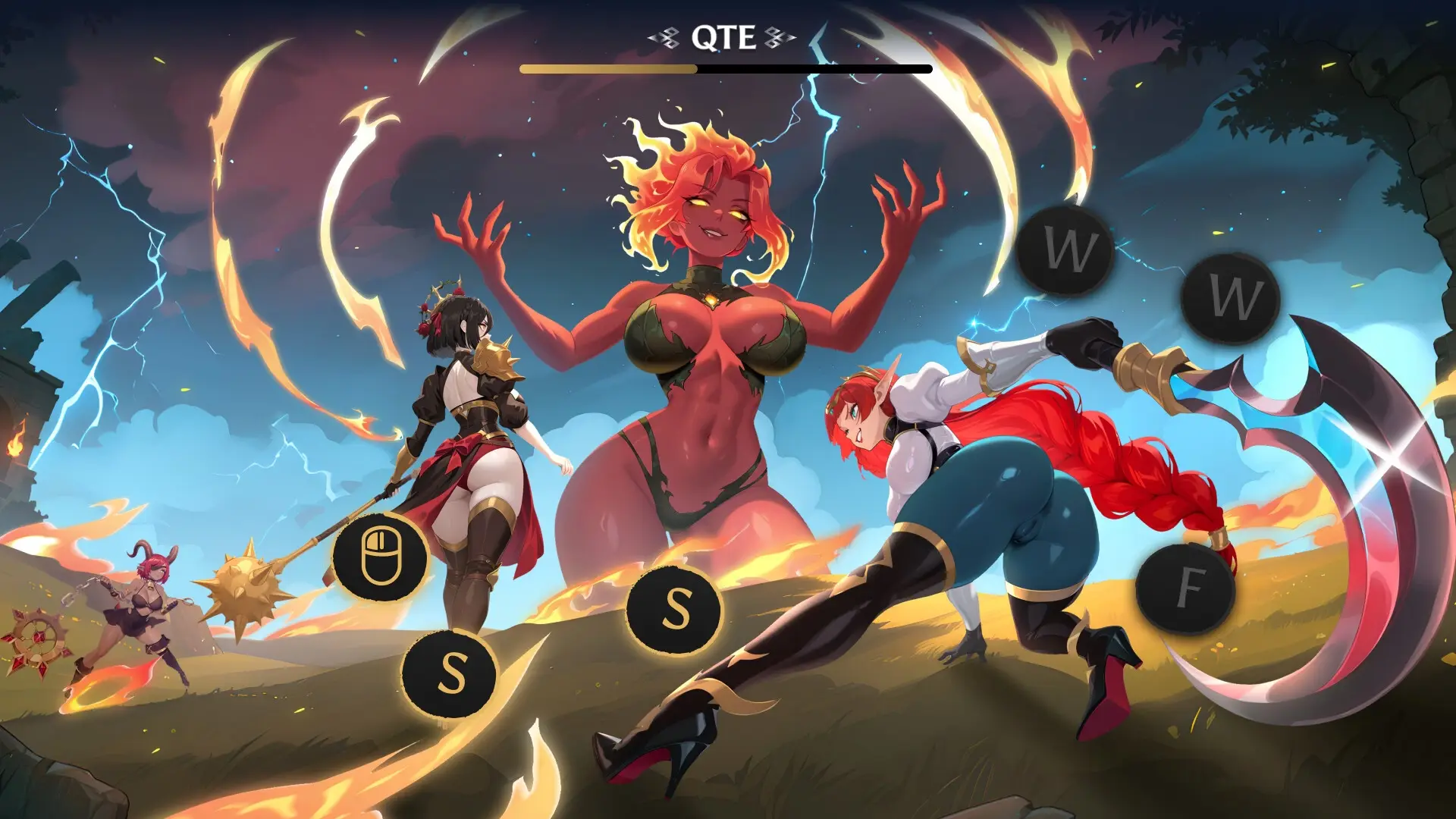 AURA 2: Lust of the Gods gameplay screenshot 2 (Ren'Py adult game) by TopHouse Studio – free download