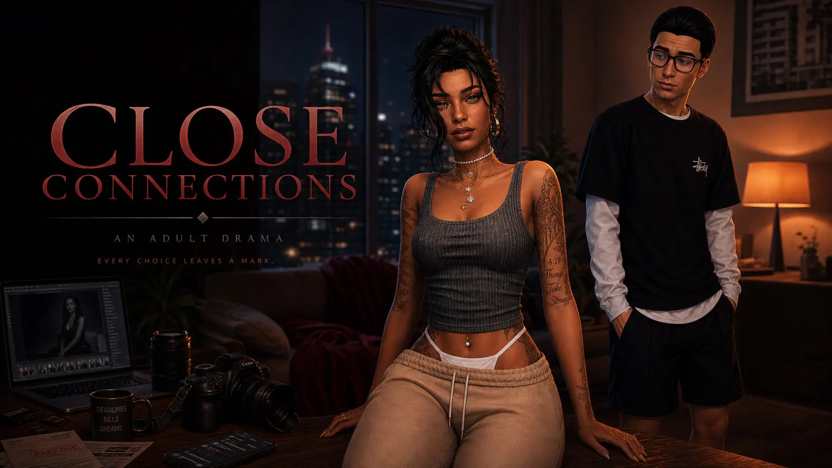 Close Connections cover 0.1 – Ren'Py adult game by CrazyCM22 free download