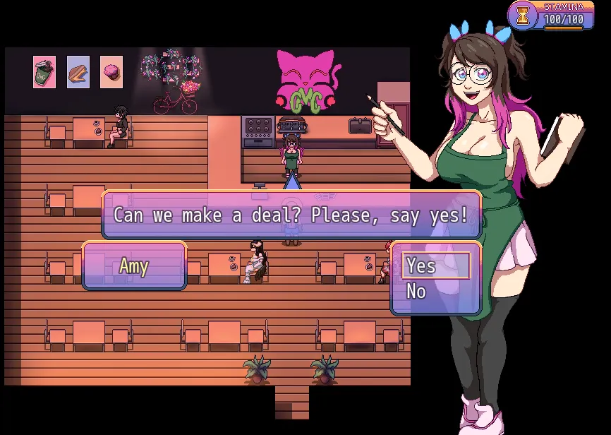 Chilling Ridge gameplay screenshot 2 (Ren'Py adult game) by Catmilk Studios – free download