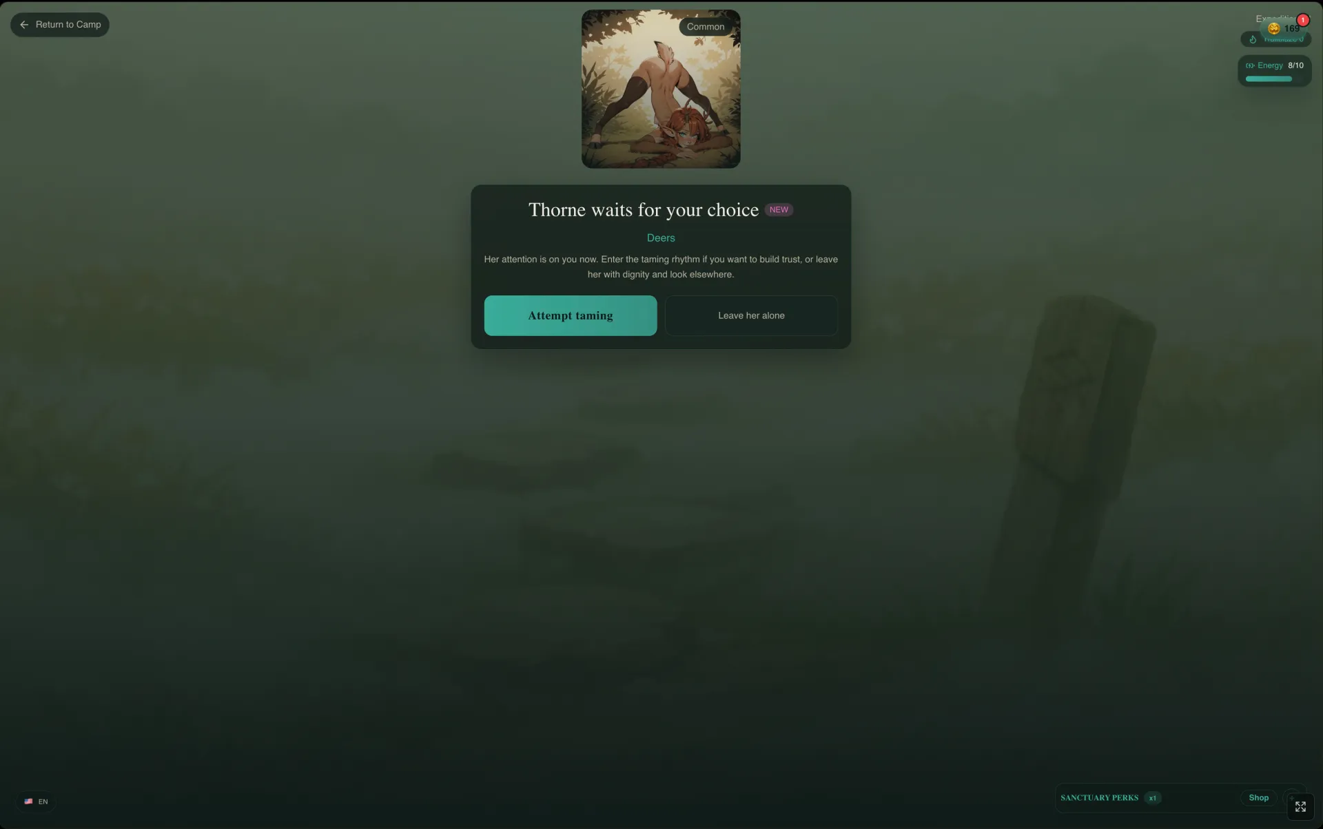 Chimera Haven gameplay screenshot 4 (HTML adult game) by Shaste – free download