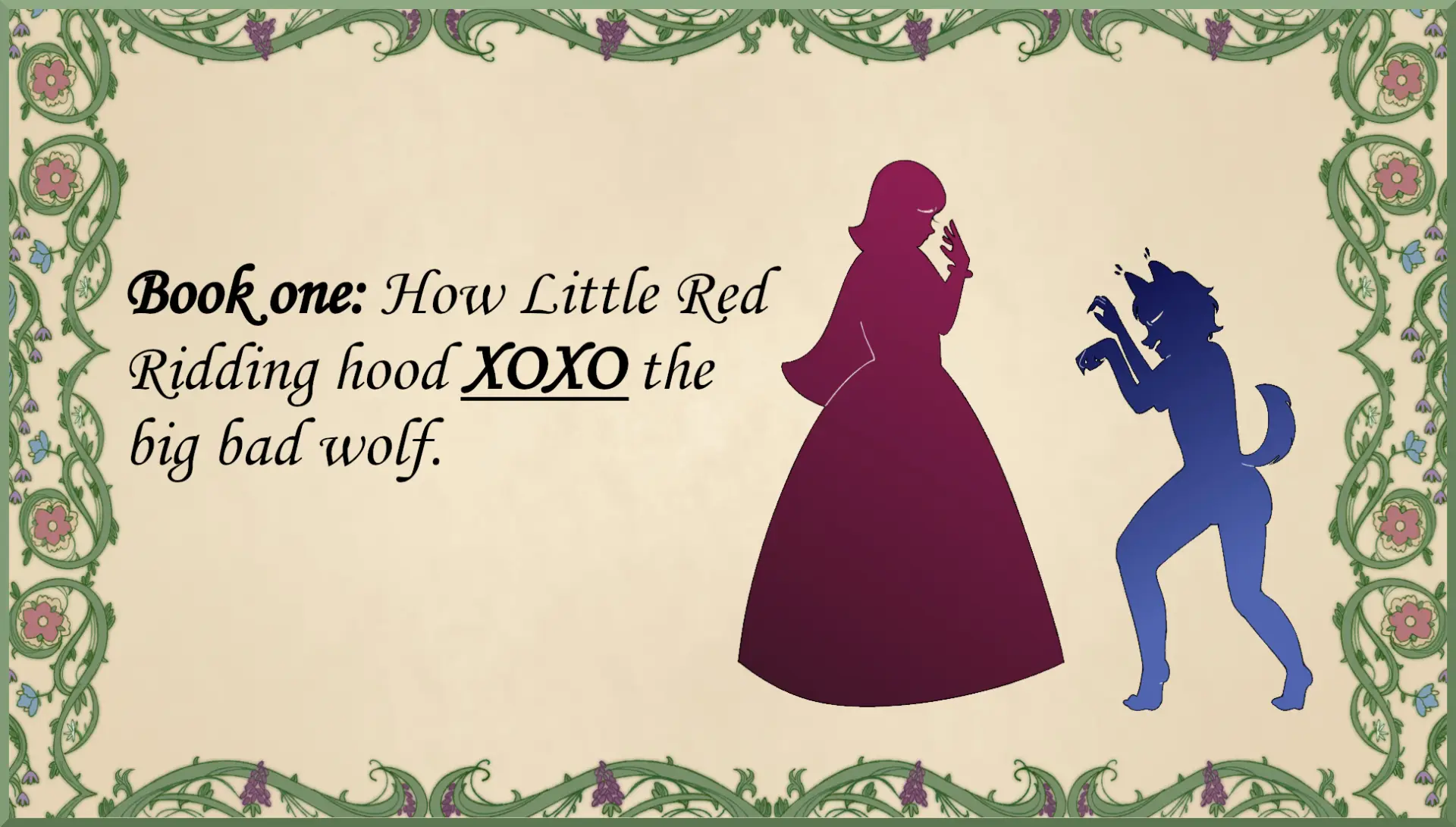 How Little Red Ridding Hood XOXO the Big Bad Wolf gameplay screenshot 4 (Ren'Py adult game) by Little Reds Helper – free download