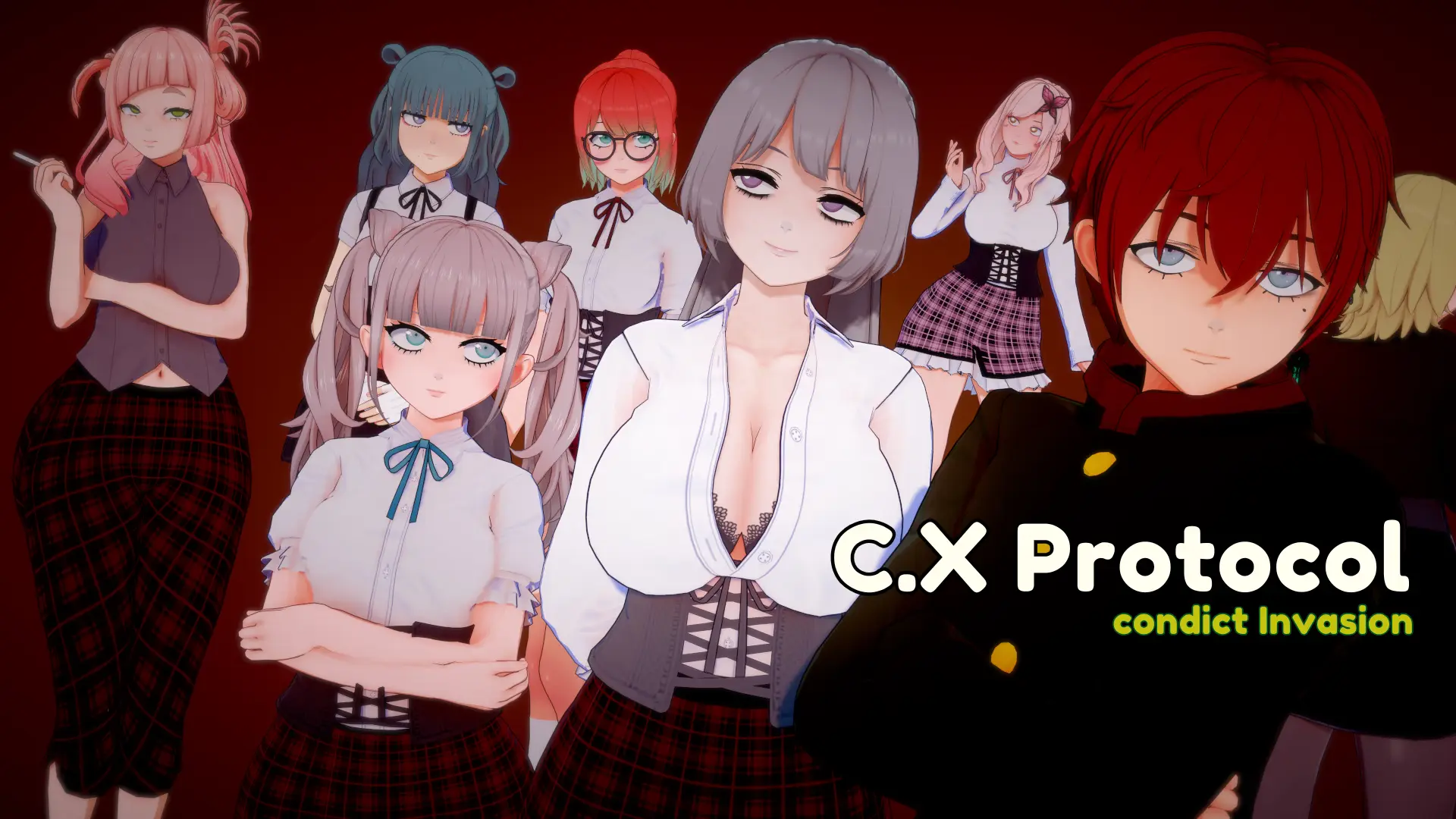 C.X Protocol: Condict Invasion cover 0.02 – Ren'Py adult game by SuckylittleD free download