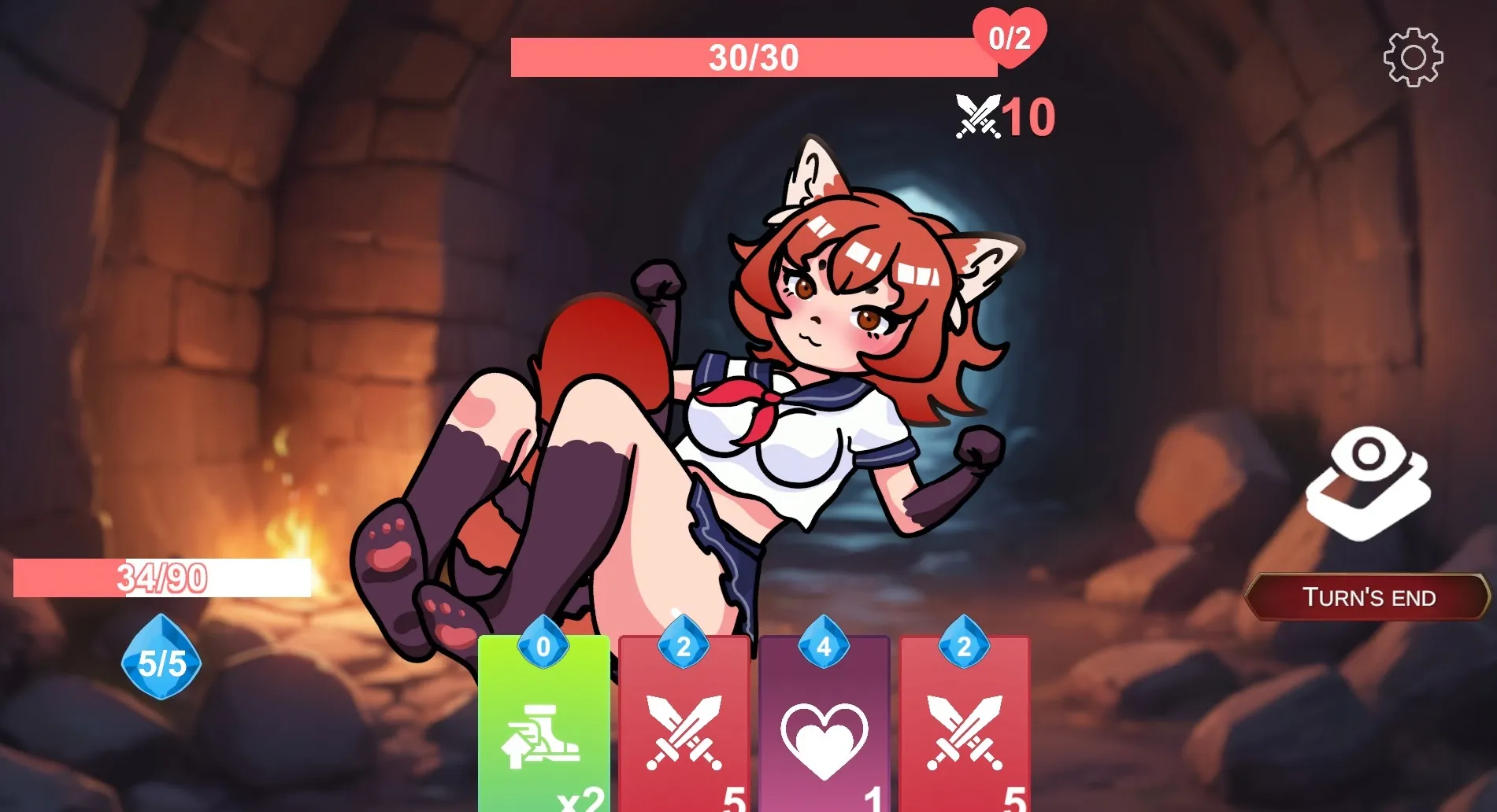 Hentai Dungeon gameplay screenshot 3 (Ren'Py adult game) by Amsern Studio – free download