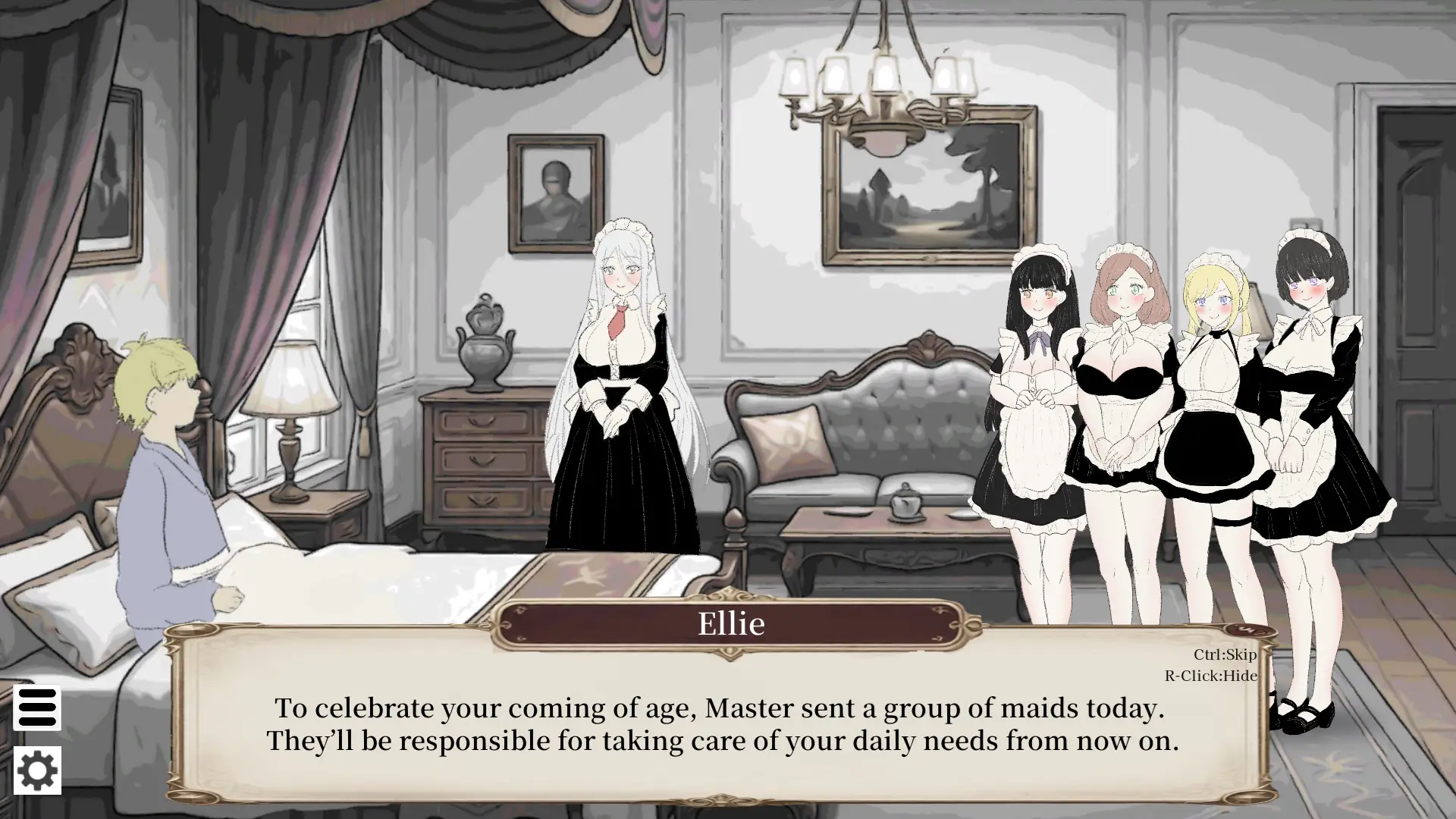 A Day in the Life of a Noble: 7-8AM gameplay screenshot 6 (Ren'Py adult game) by Dreamfish – free download