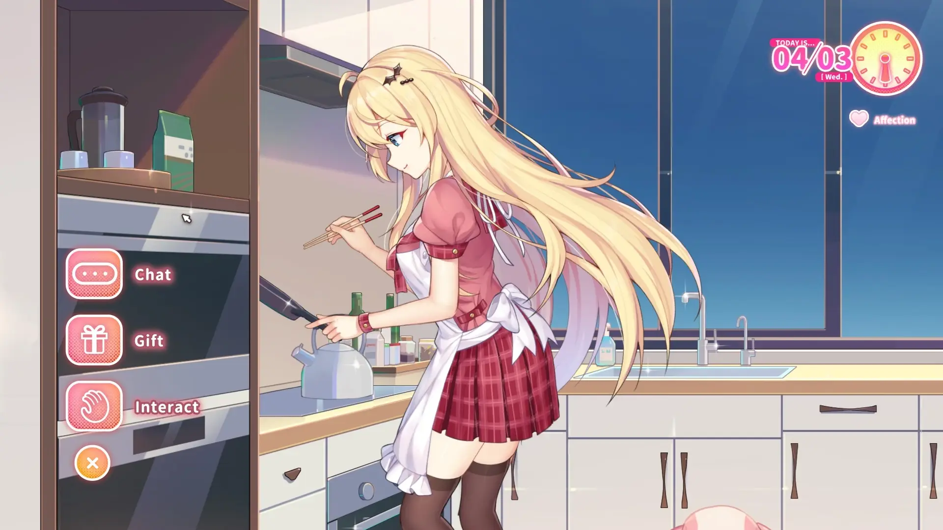 Sisters Connect gameplay screenshot 2 (Ren'Py adult game) by MitsuYuki Tea Party (光雪茶会 – free download