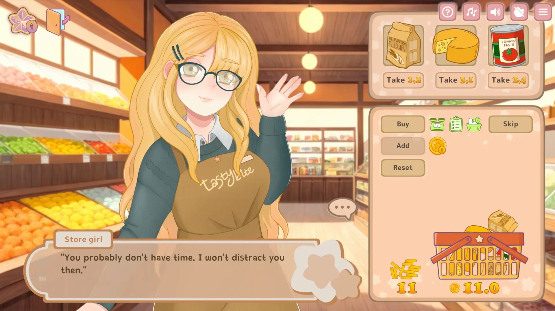 Tasty Bite: Food Dating Simulator gameplay screenshot 2 (Ren'Py adult game) by DuckMemeticsGames – free download