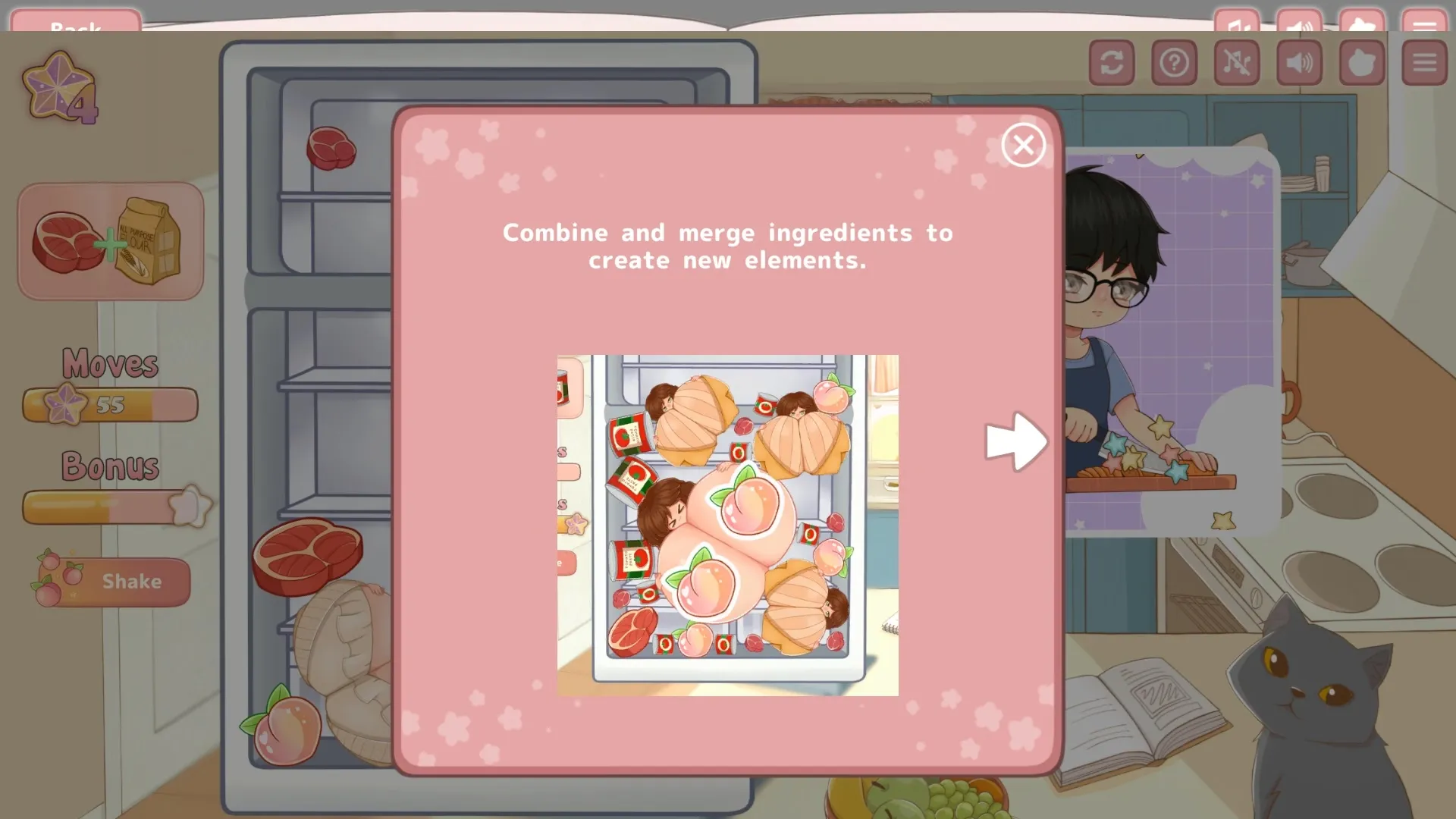 Tasty Bite: Food Dating Simulator gameplay screenshot 7 (Ren'Py adult game) by DuckMemeticsGames – free download
