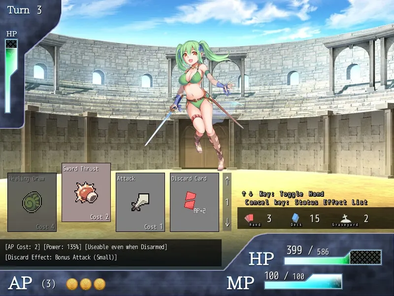 Princess Colosseum gameplay screenshot 8 (Ren'Py adult game) by Flamme Soft – free download