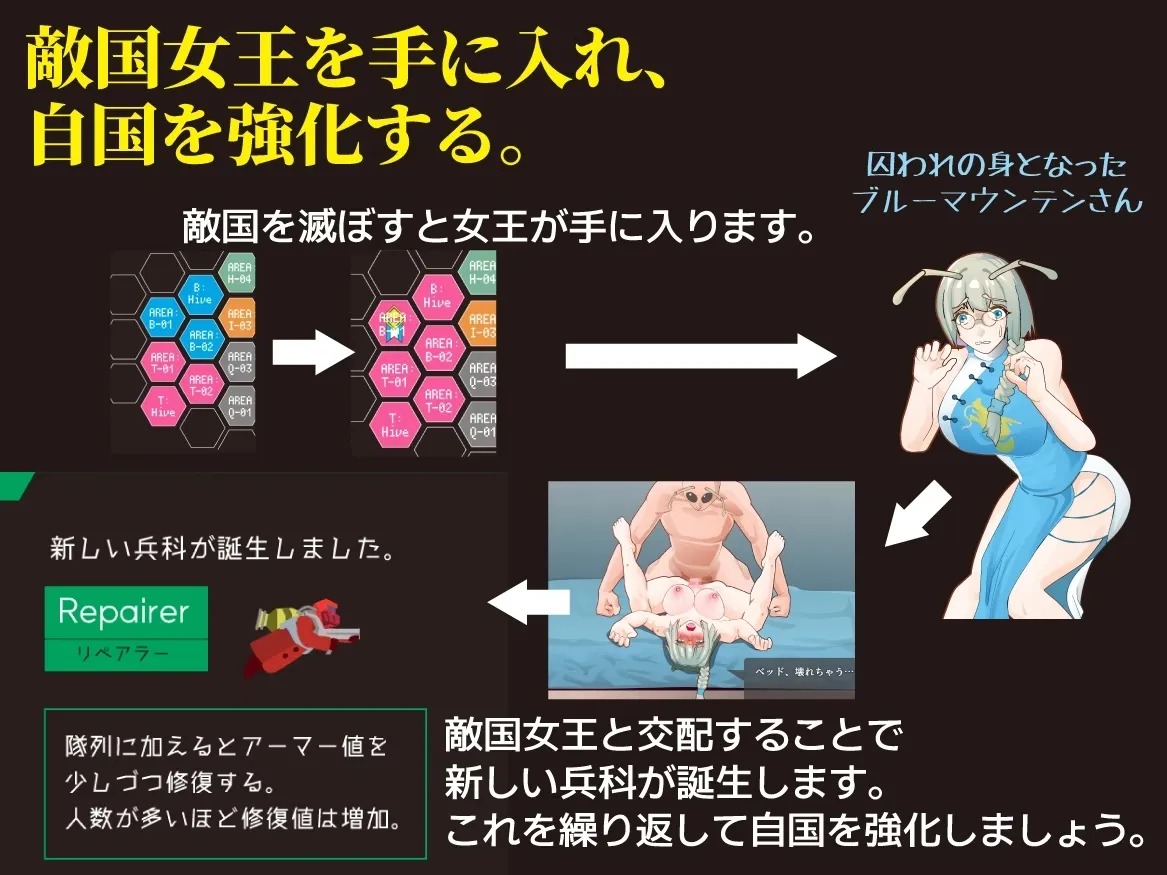 Killer Bee Airborne Division gameplay screenshot 6 (Ren'Py adult game) by Raygun/レイガン – free download