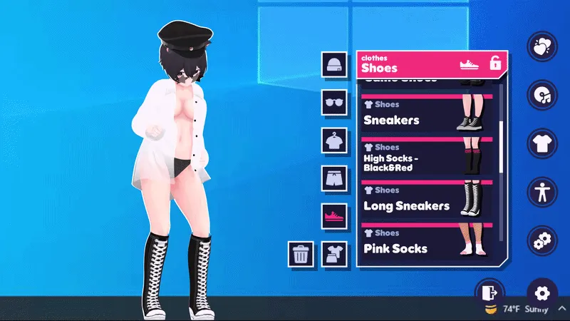 Neko Desktop Pet 2 gameplay screenshot 5 (Ren'Py adult game) by SatyrKing – free download
