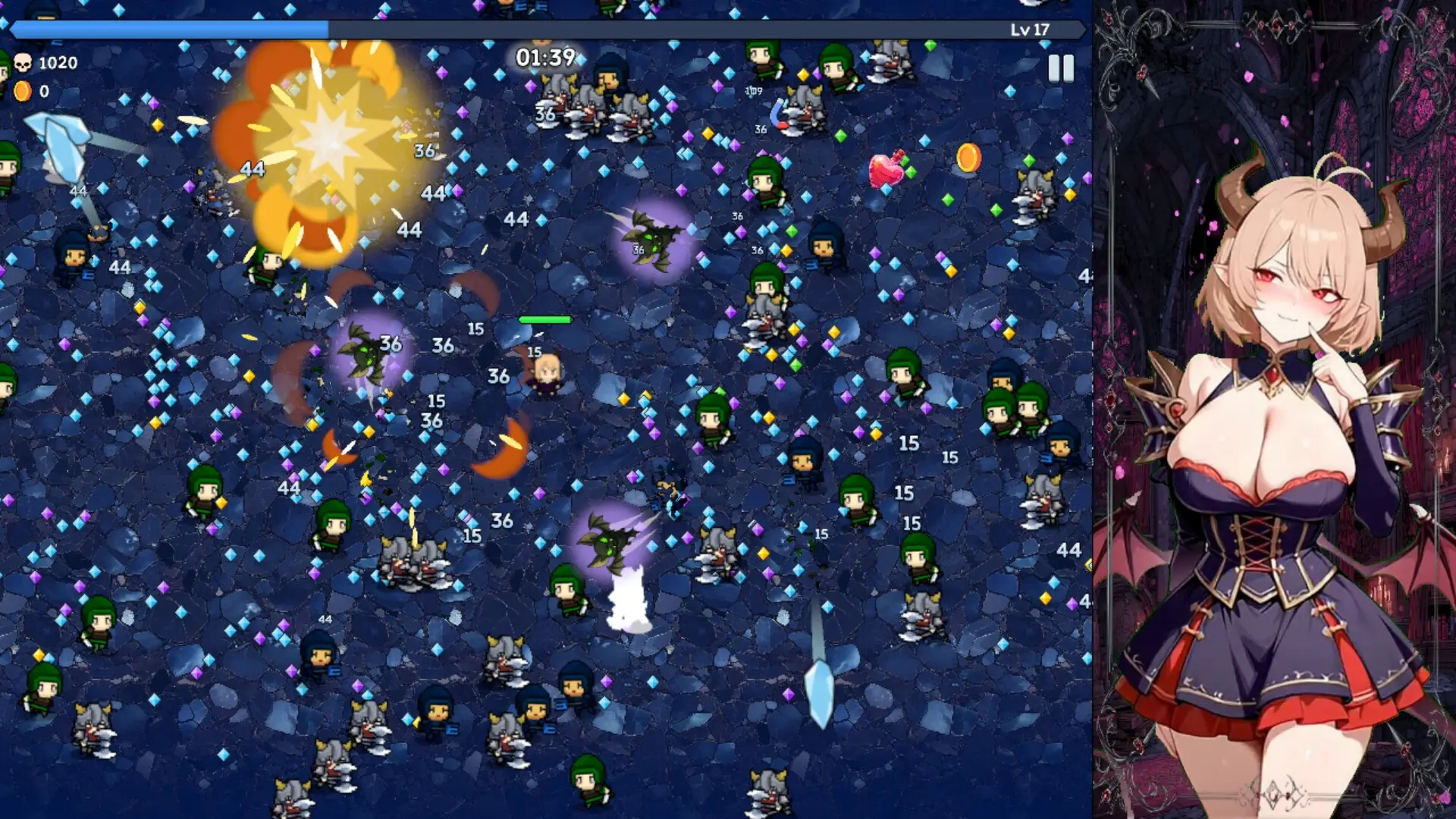 Succubus Survivors gameplay screenshot 3 (Ren'Py adult game) by StudioVR – free download