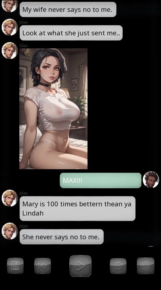 H.R.M Mobile Phone gameplay screenshot 1 (Ren'Py adult game) by NtrCaptain – free download