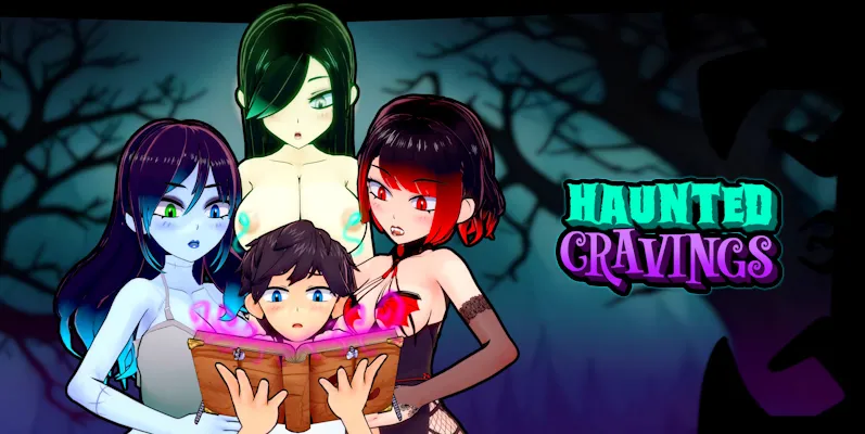 Haunted Gravings gameplay screenshot 1 (Ren'Py adult game) by StrawniteGames – free download