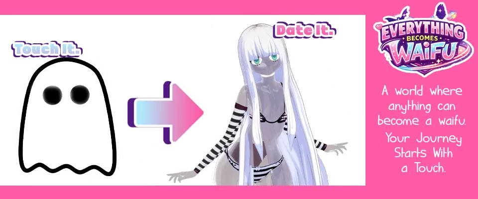 Everything Becomes Waifu cover 0.1 – Ren'Py adult game by Golden Sunshine Games free download