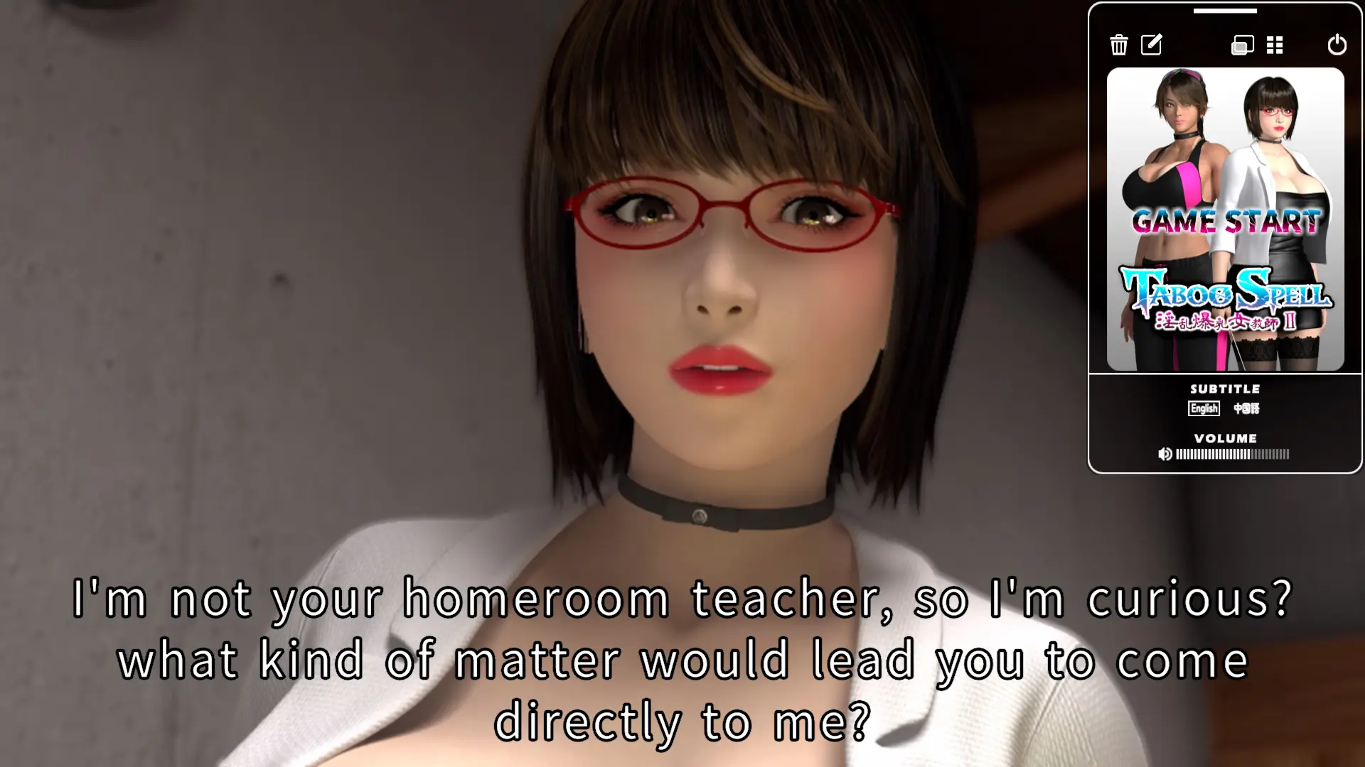 Taboo Spell: Lewd Busty Teacher II gameplay screenshot 7 (Ren'Py adult game) by Umemaro 3D – free download
