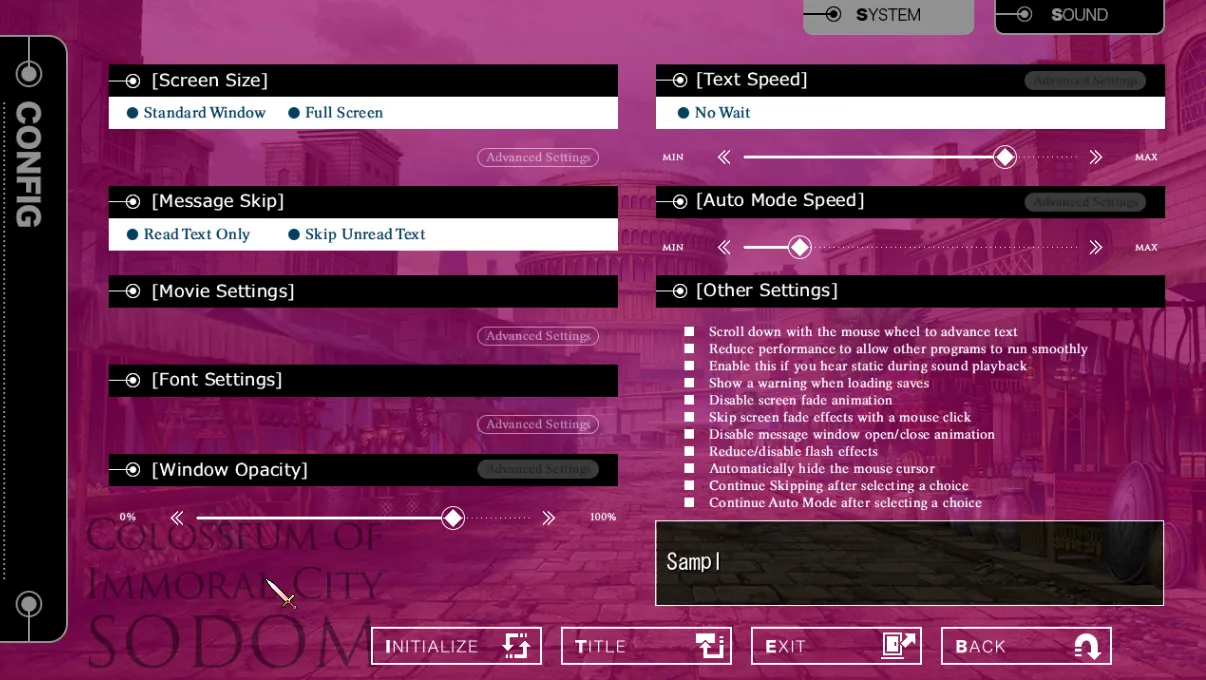 Lewd Crest Colosseum City: Sodom gameplay screenshot 4 (Ren'Py adult game) by catwalk/catwalkNERO – free download