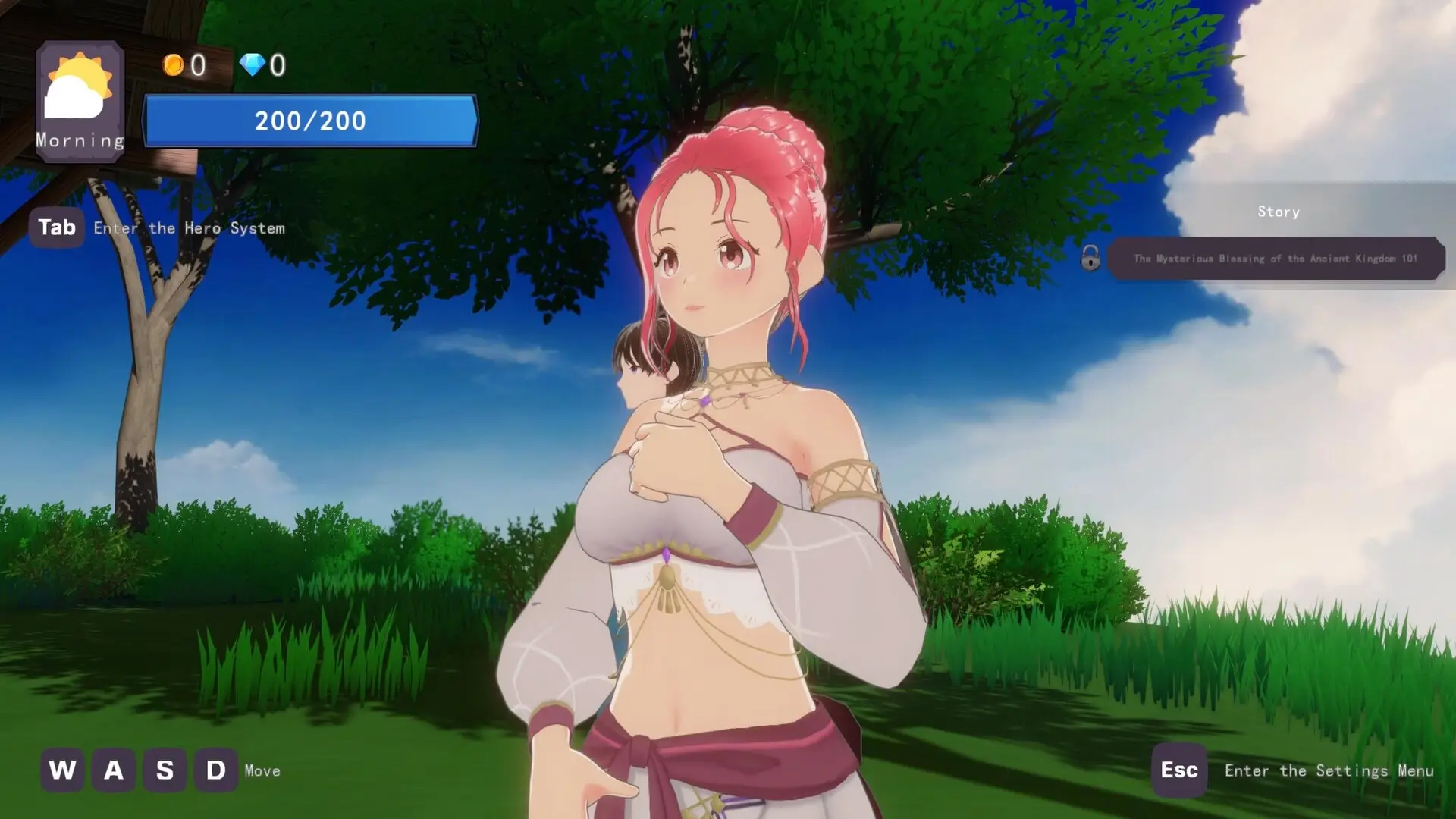 God’s Blessing On That Desire World! gameplay screenshot 2 (Ren'Py adult game) by Summer Clouds (夏雲) – free download