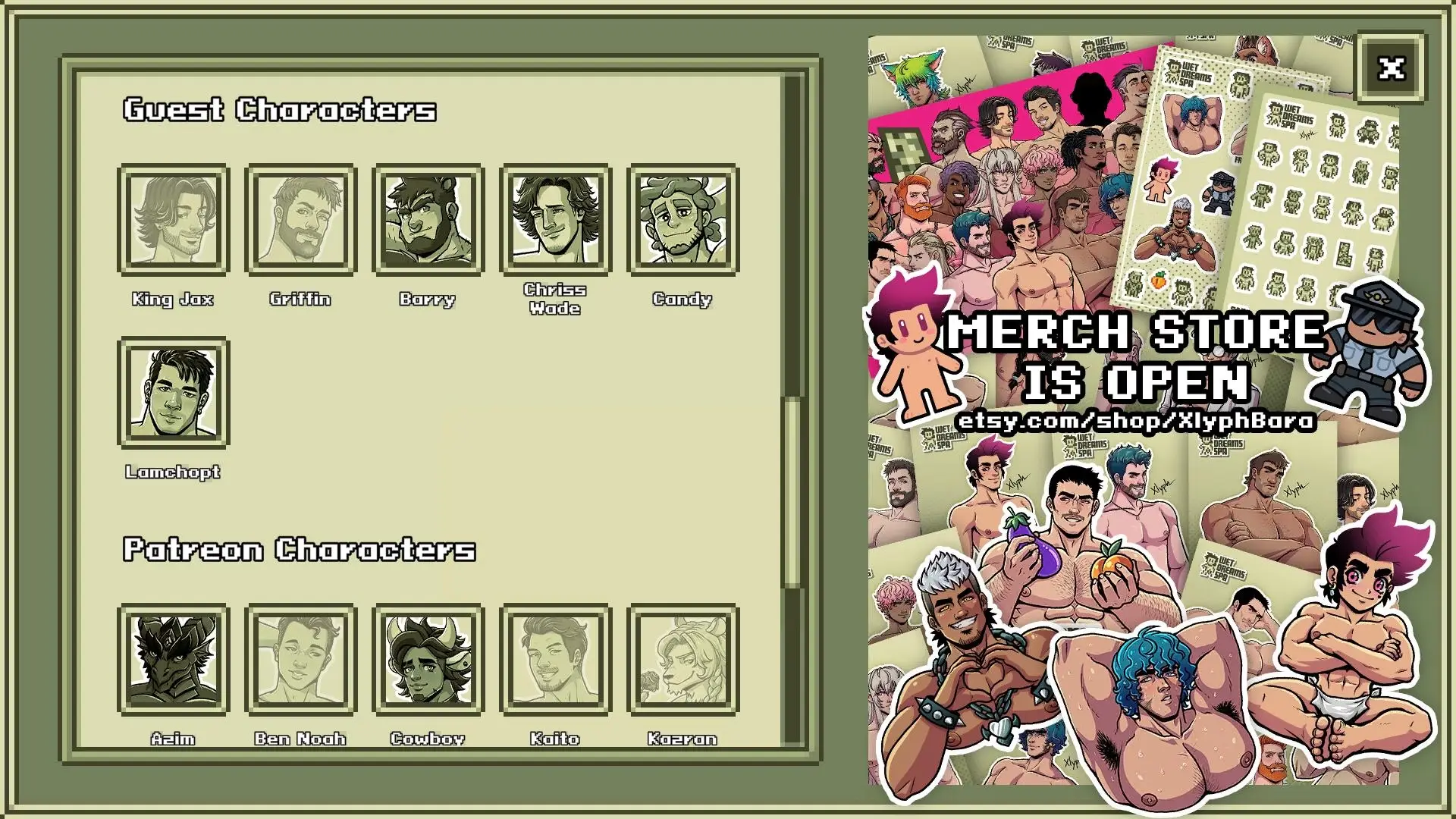 Wet Dreams Spa gameplay screenshot 6 (Ren'Py adult game) by Xlyph Bara Games – free download